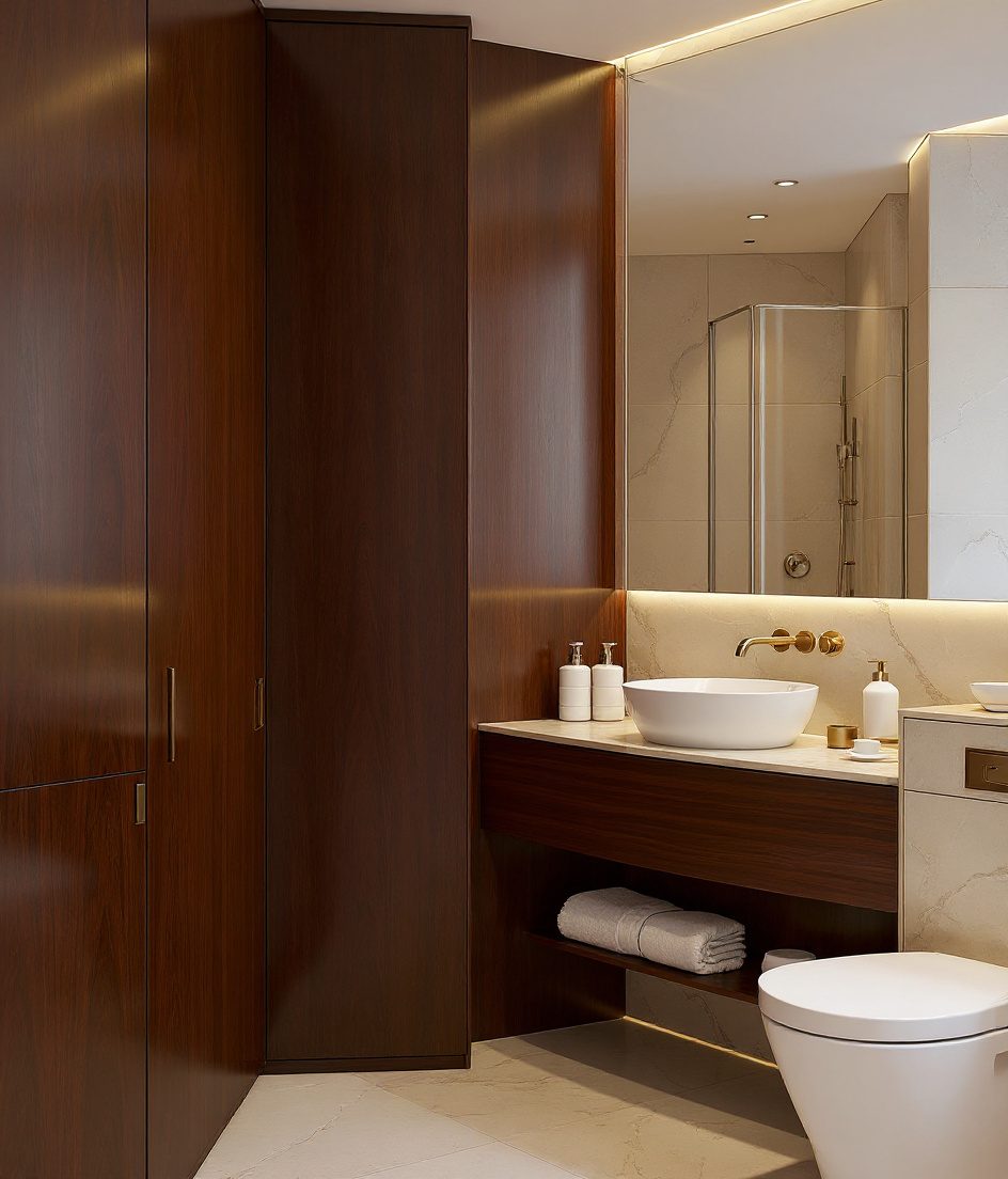 Master Ensuite With Dressing Area — Walnut Classic