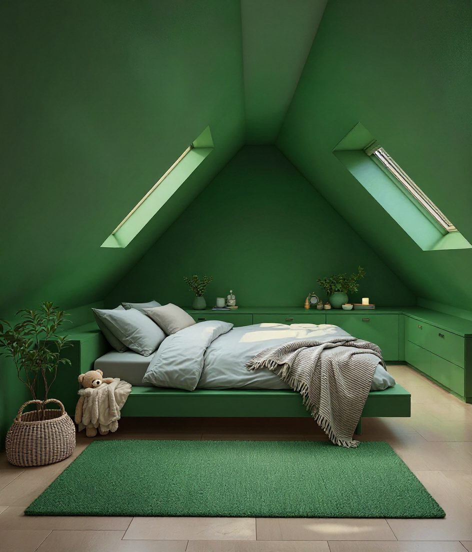 Attic Loft Bedroom — Sage & Brass