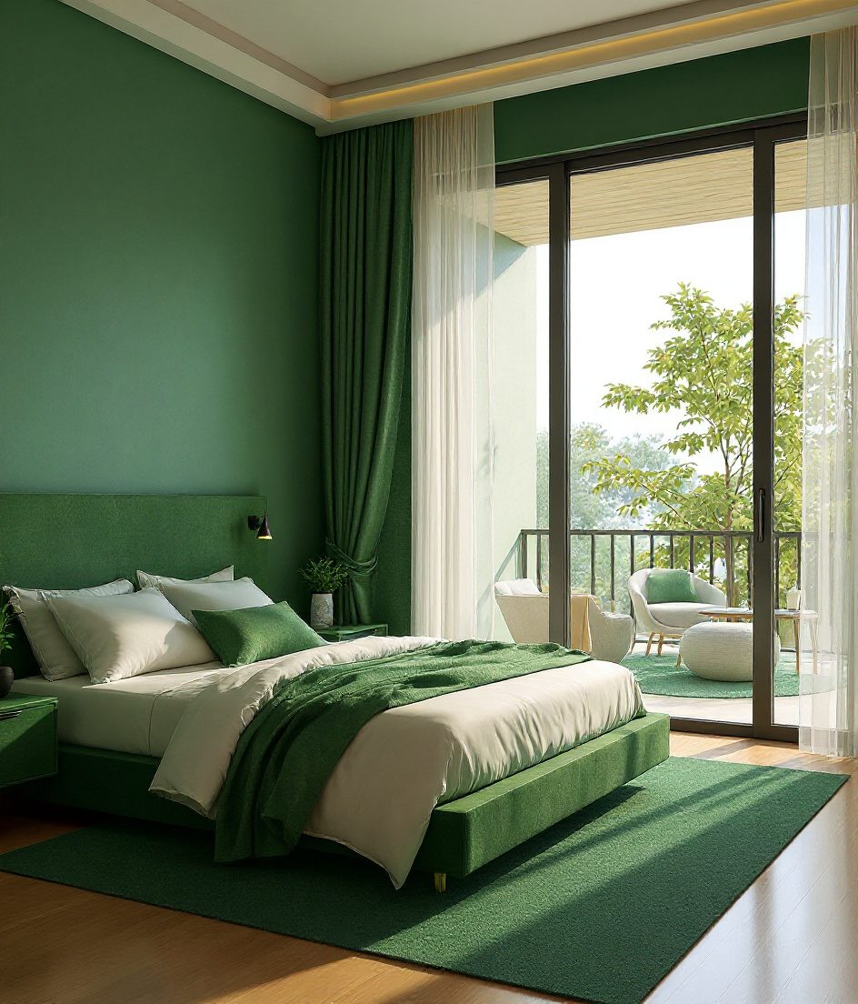 Bedroom Opening To A Balcony — Sage & Brass