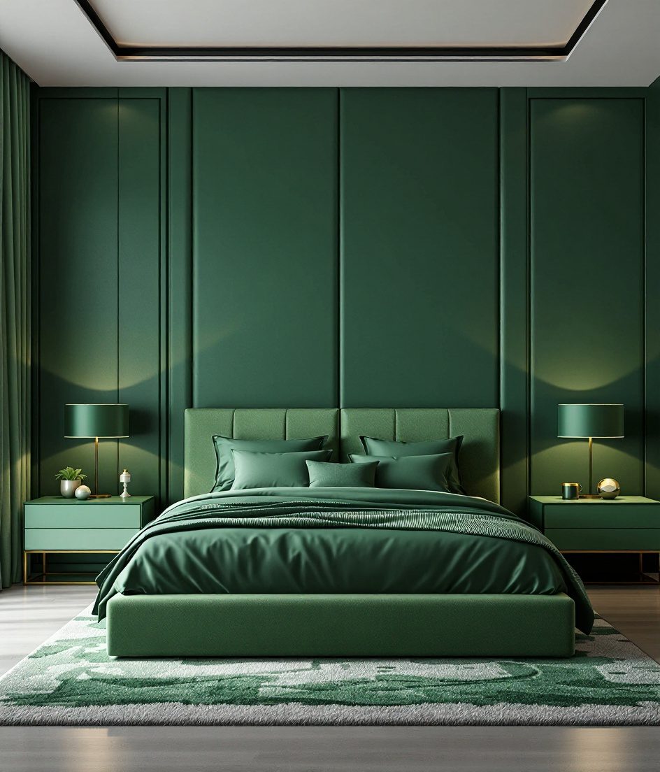 Elegant Couples Master Suite — Sage & Brass