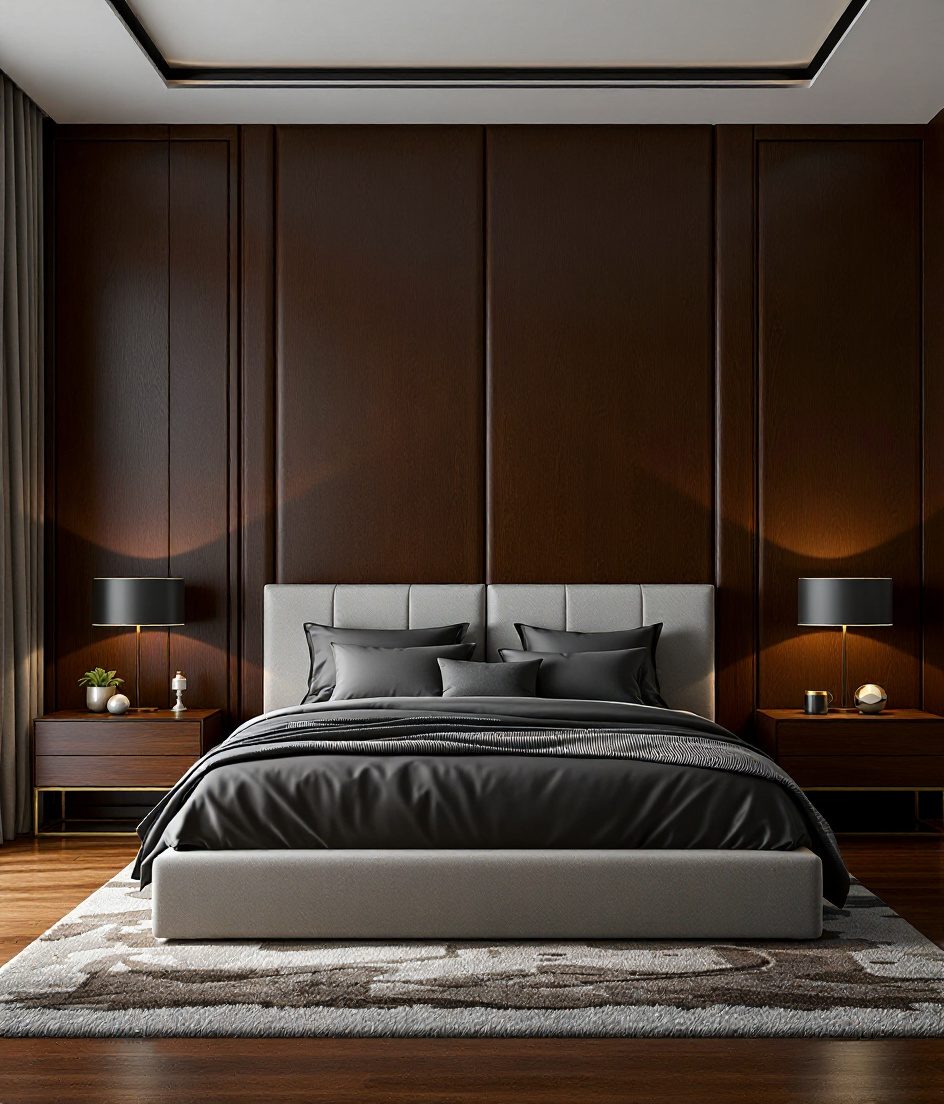 Elegant Couples Master Suite — Walnut Classic