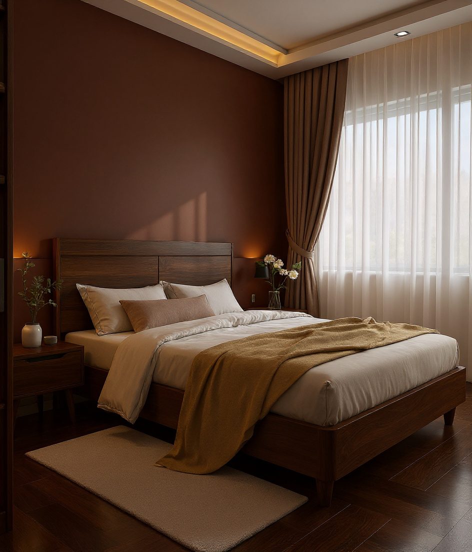 Accessible Bedroom For Parents — Walnut Classic