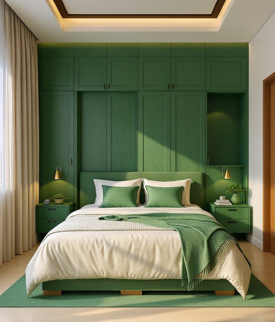 Simple Guest Bedroom — Sage & Brass