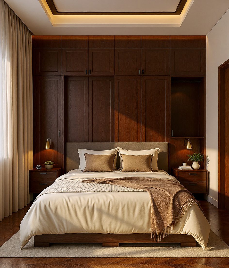 Simple Guest Bedroom — Walnut Classic