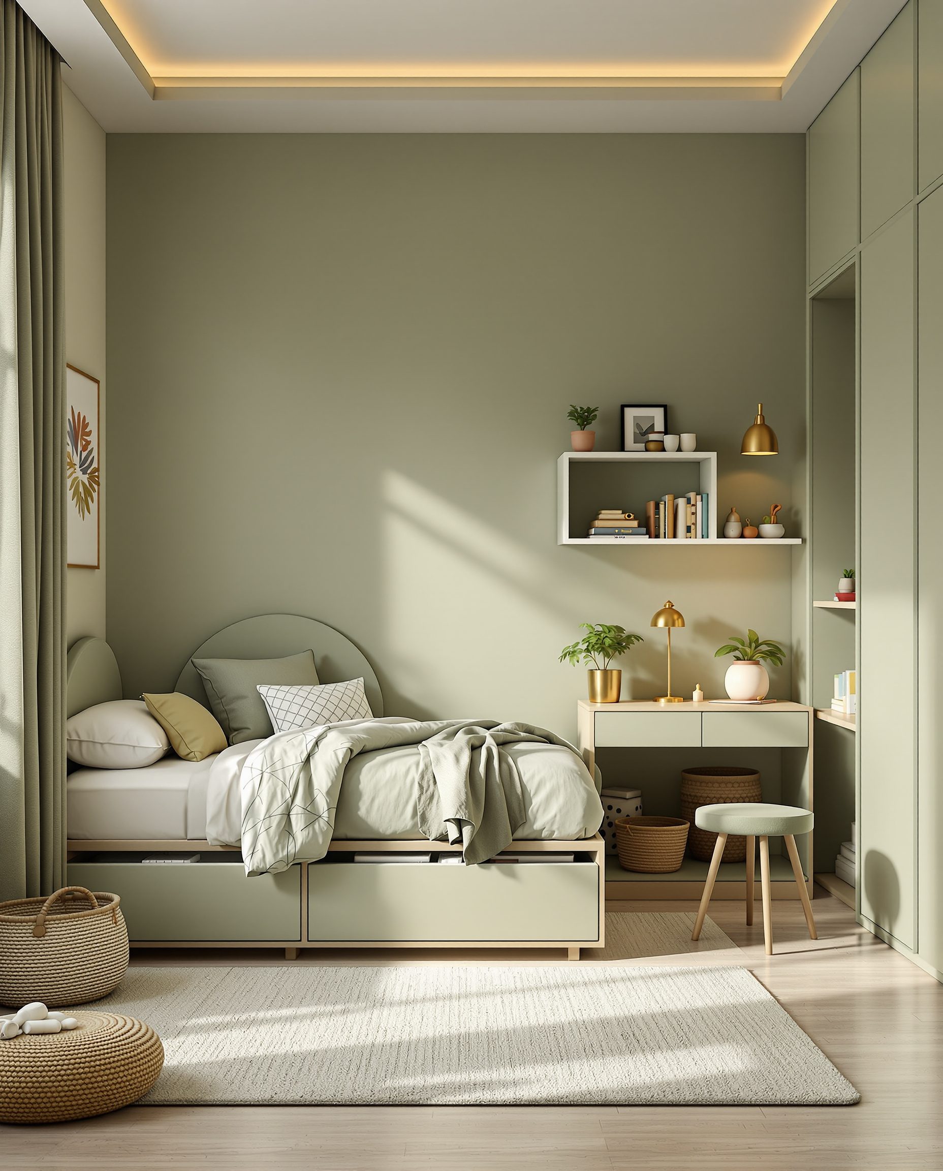 Cheerful Kids Bedroom — Sage & Brass