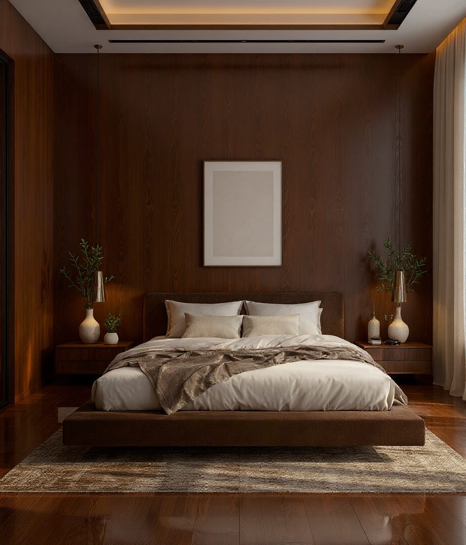 Minimalist Bedroom — Walnut Classic