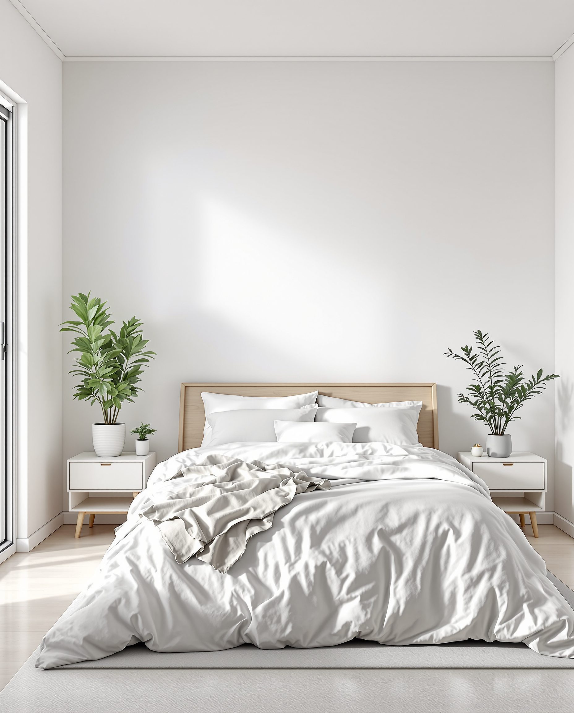 Scandinavian-Style Bedroom — White Modern
