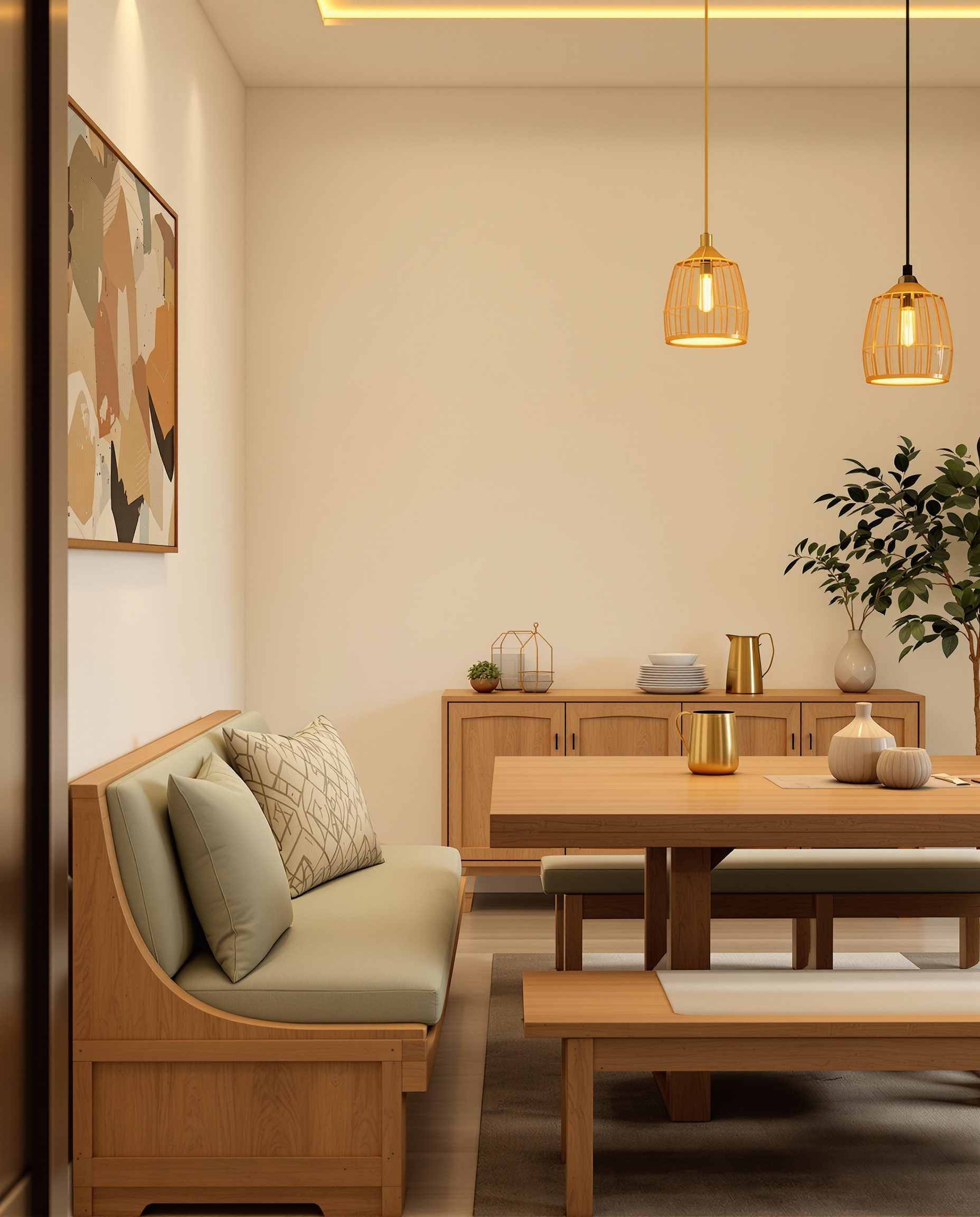 Family Bench-Seating Kids Dining — Sage & Brass