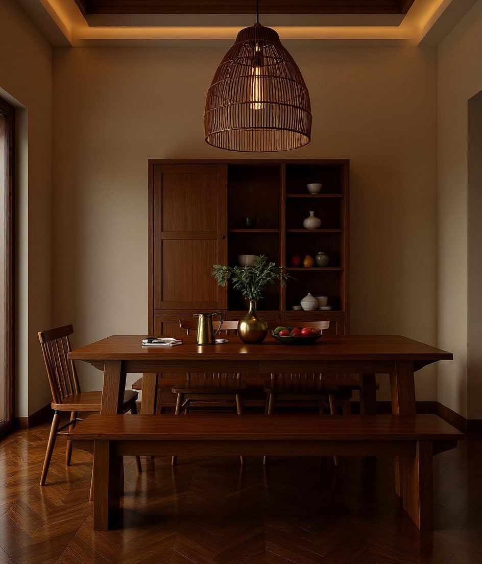 Family Mixed-Seat Dining — Walnut Classic