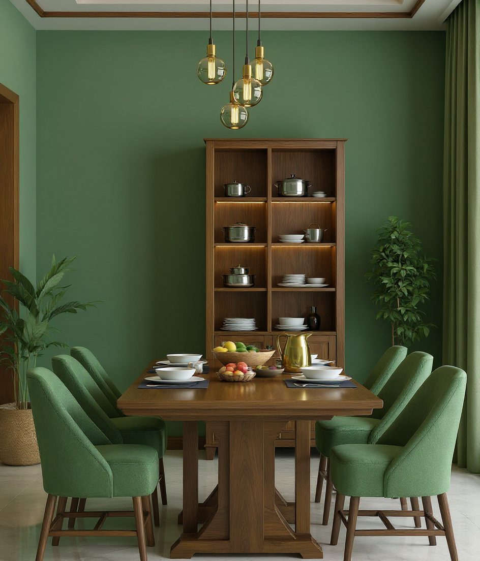 Family Six-Seater Everyday Dining — Sage & Brass