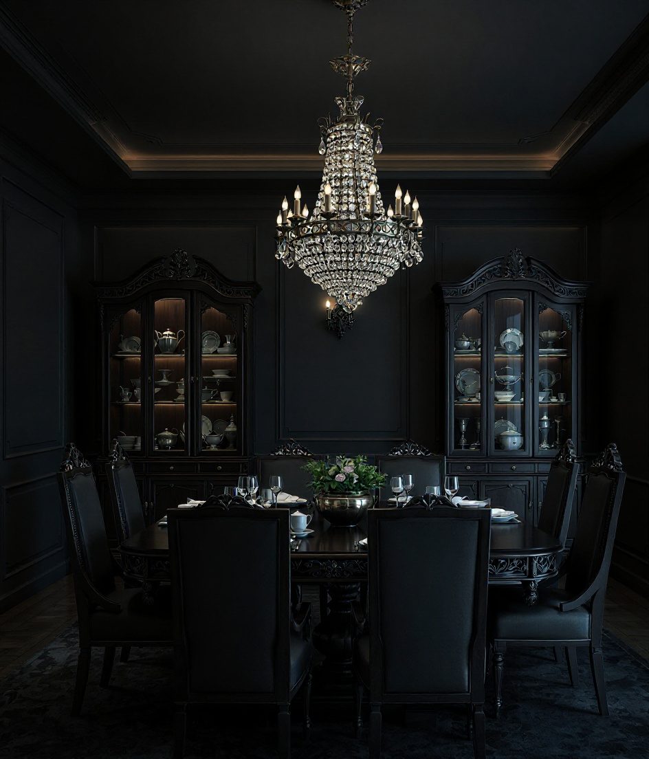 Formal Traditional Dining — Charcoal Minimal