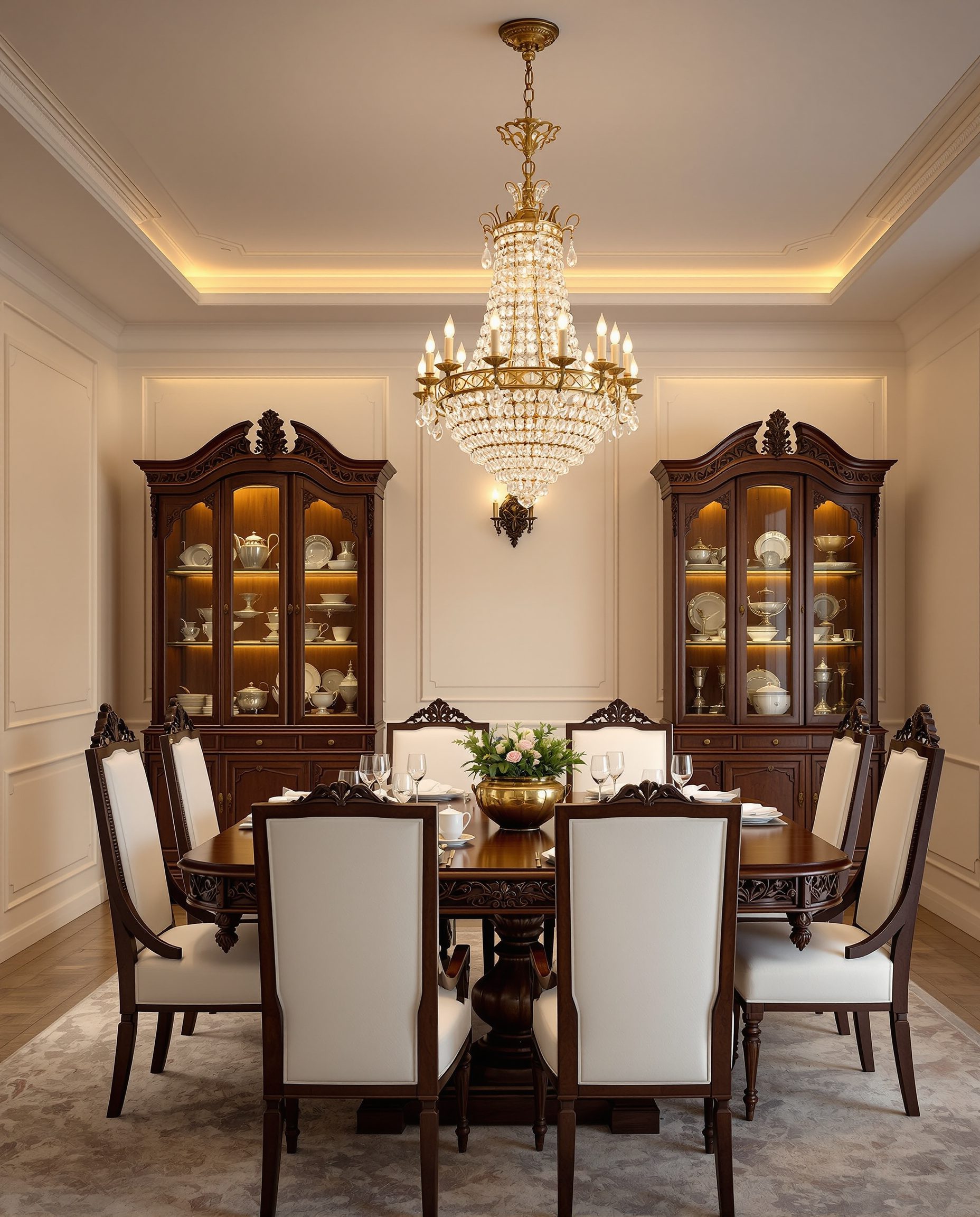 Formal Traditional Dining — Walnut Classic