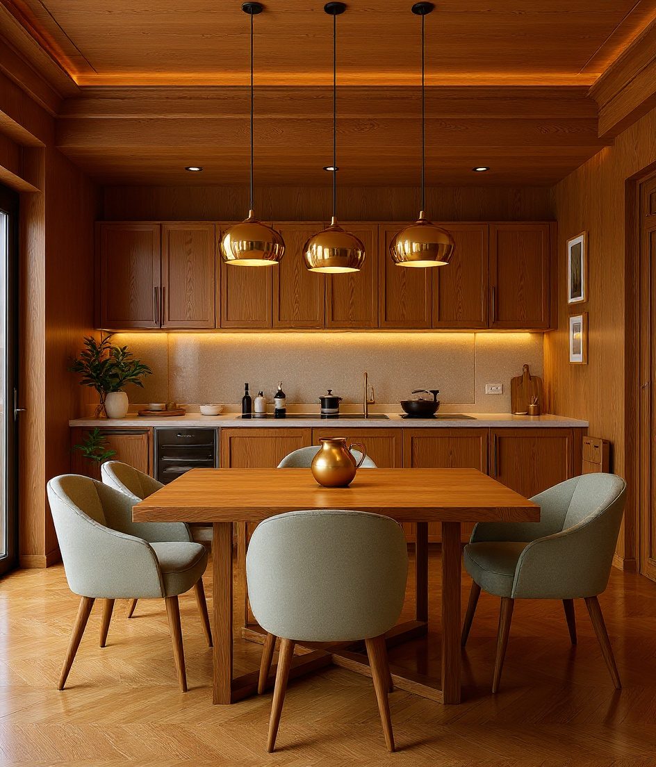 Open-Plan Dining-Kitchen — Warm Oak