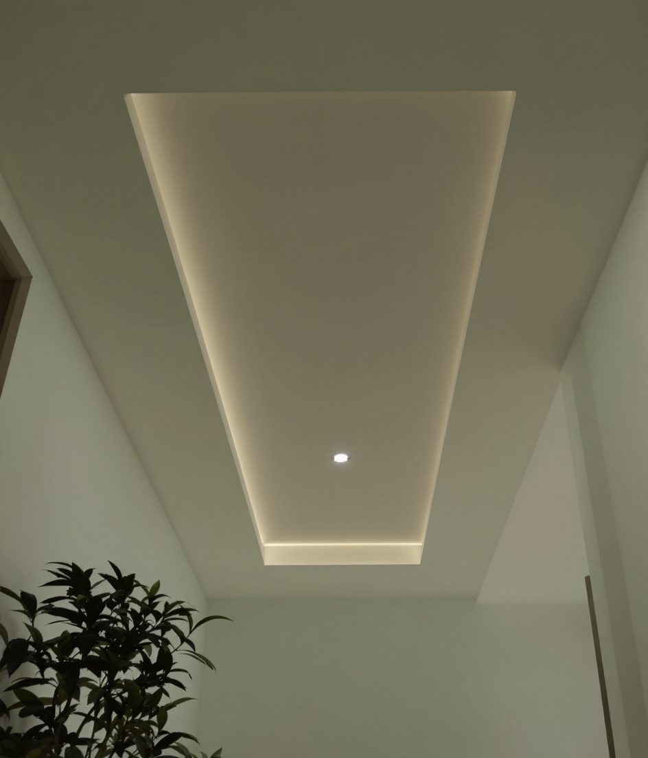 Minimal Linear Profile Ceiling — Sage & Brass