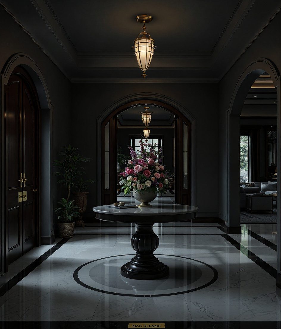 Round Table Grand Entry — Charcoal Minimal