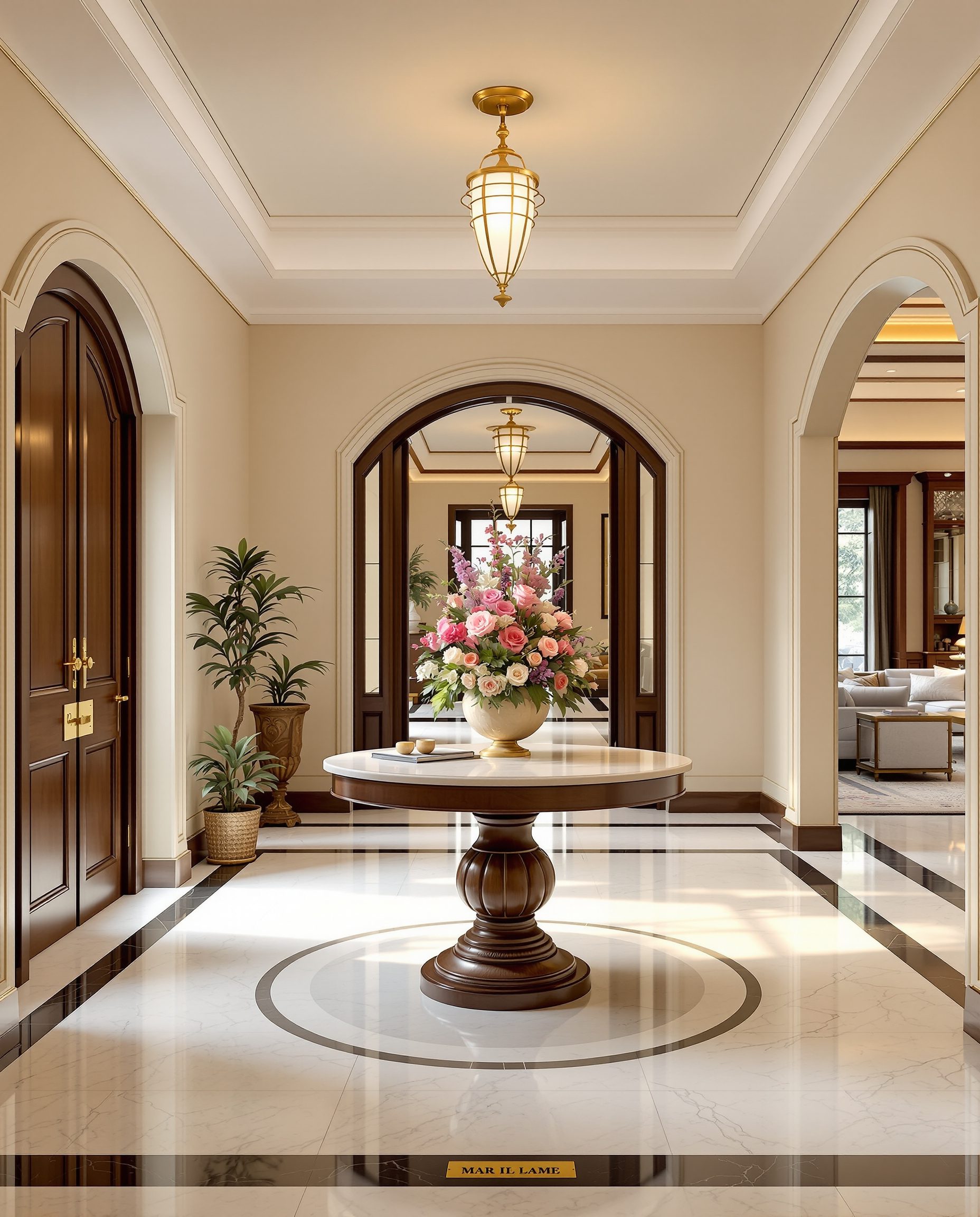 Round Table Grand Entry — Walnut Classic