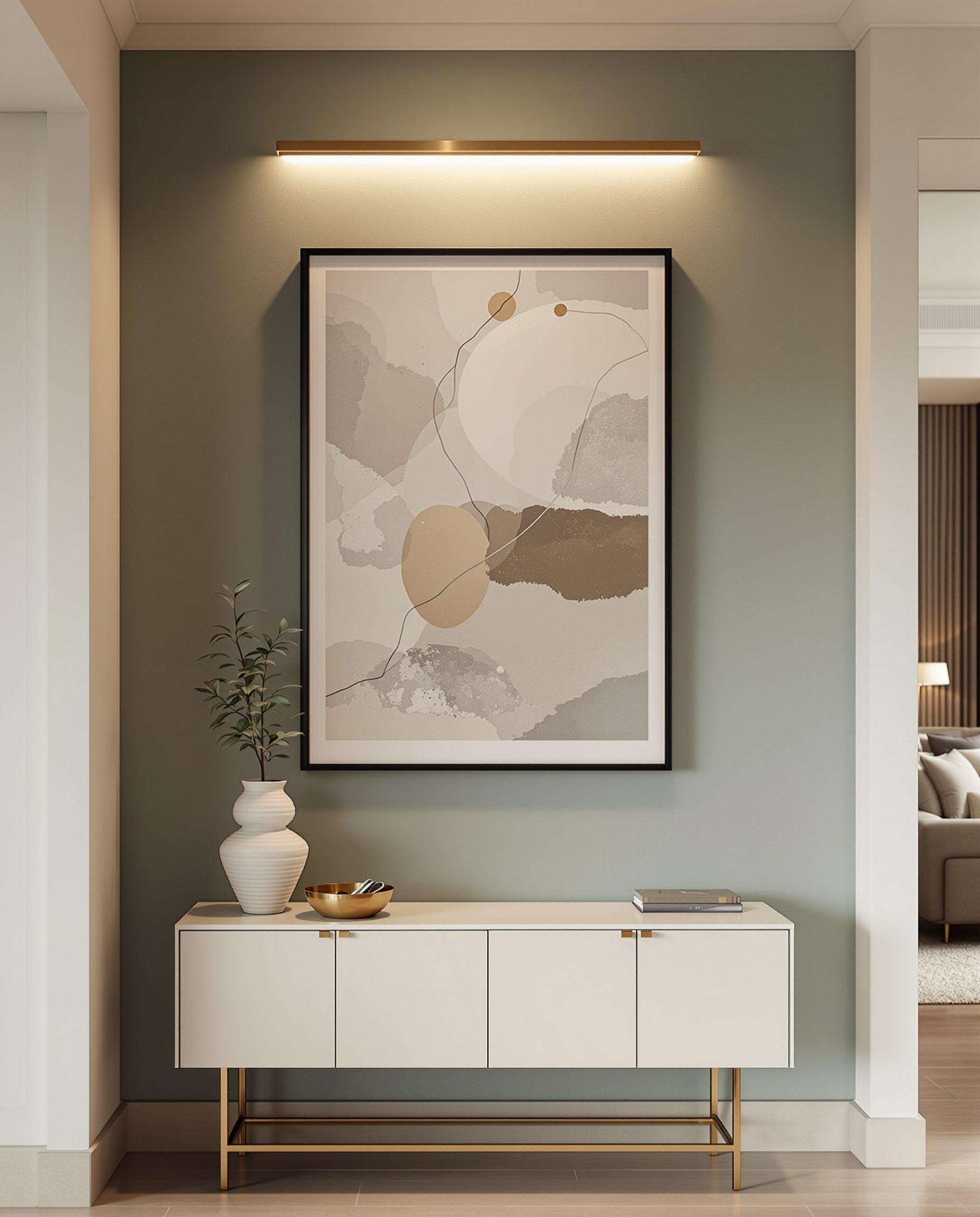 Statement Wall Art Foyer — Sage & Brass