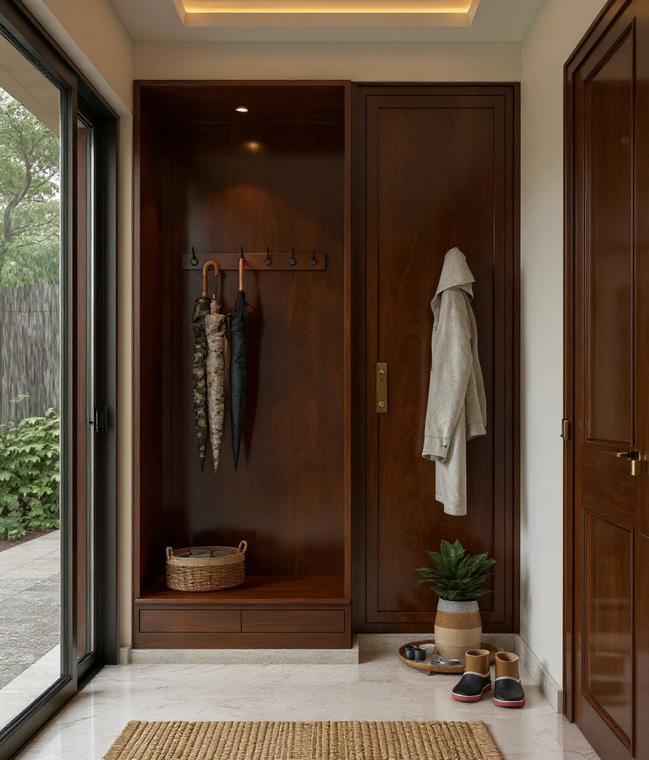 Monsoon Umbrella Drop-Zone — Walnut Classic