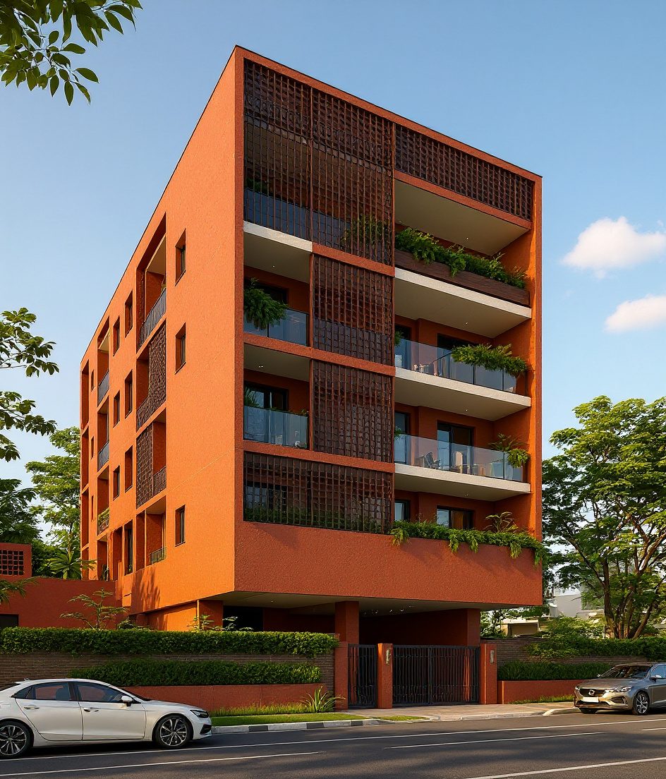Bangalore Jali Apartment — Walnut Classic