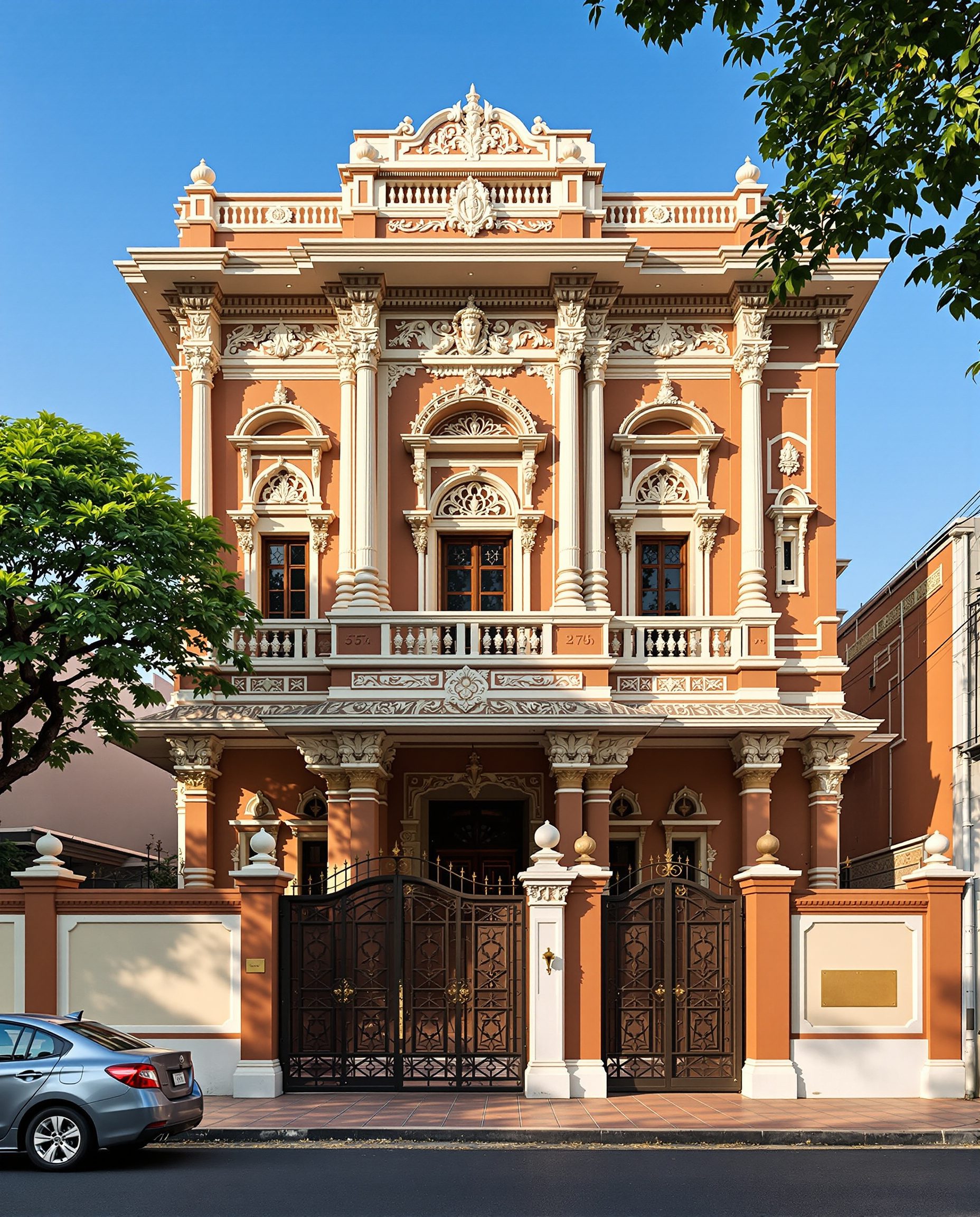 Chettinad Mansion — Walnut Classic