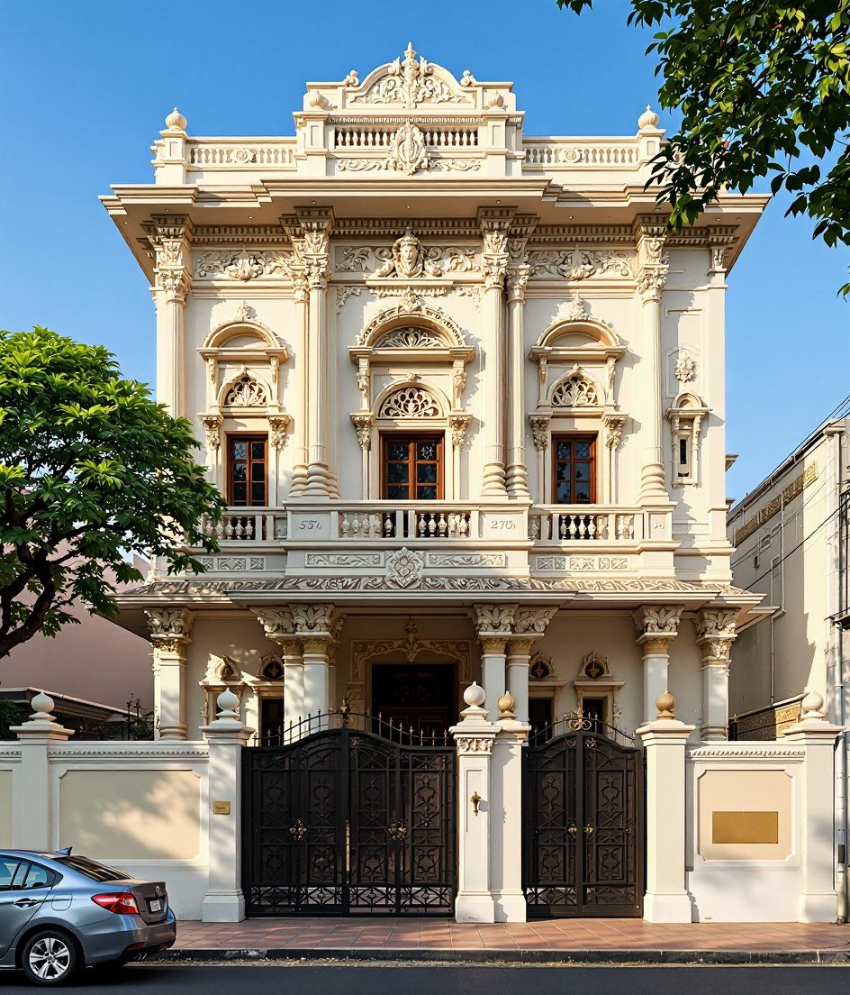 Chettinad Mansion — Warm Oak