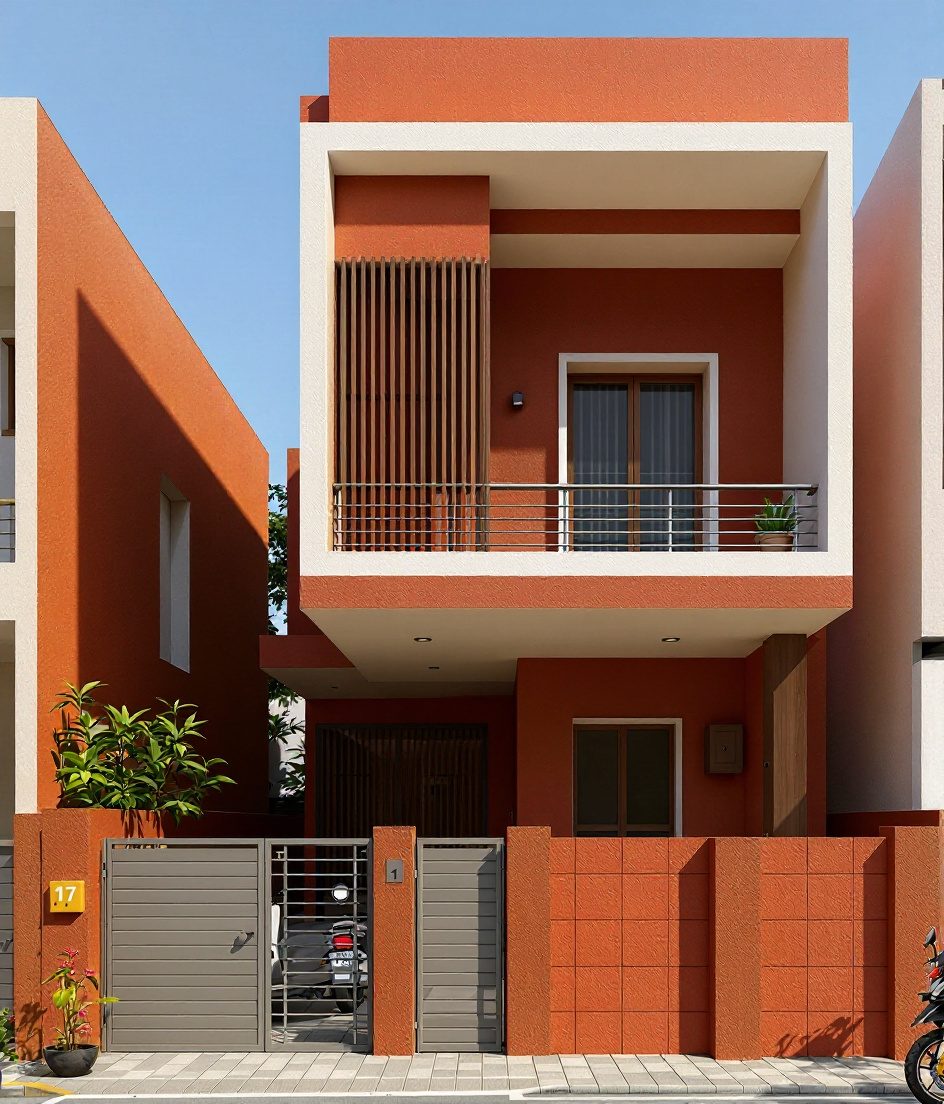 Pune Compact G+1 — Walnut Classic