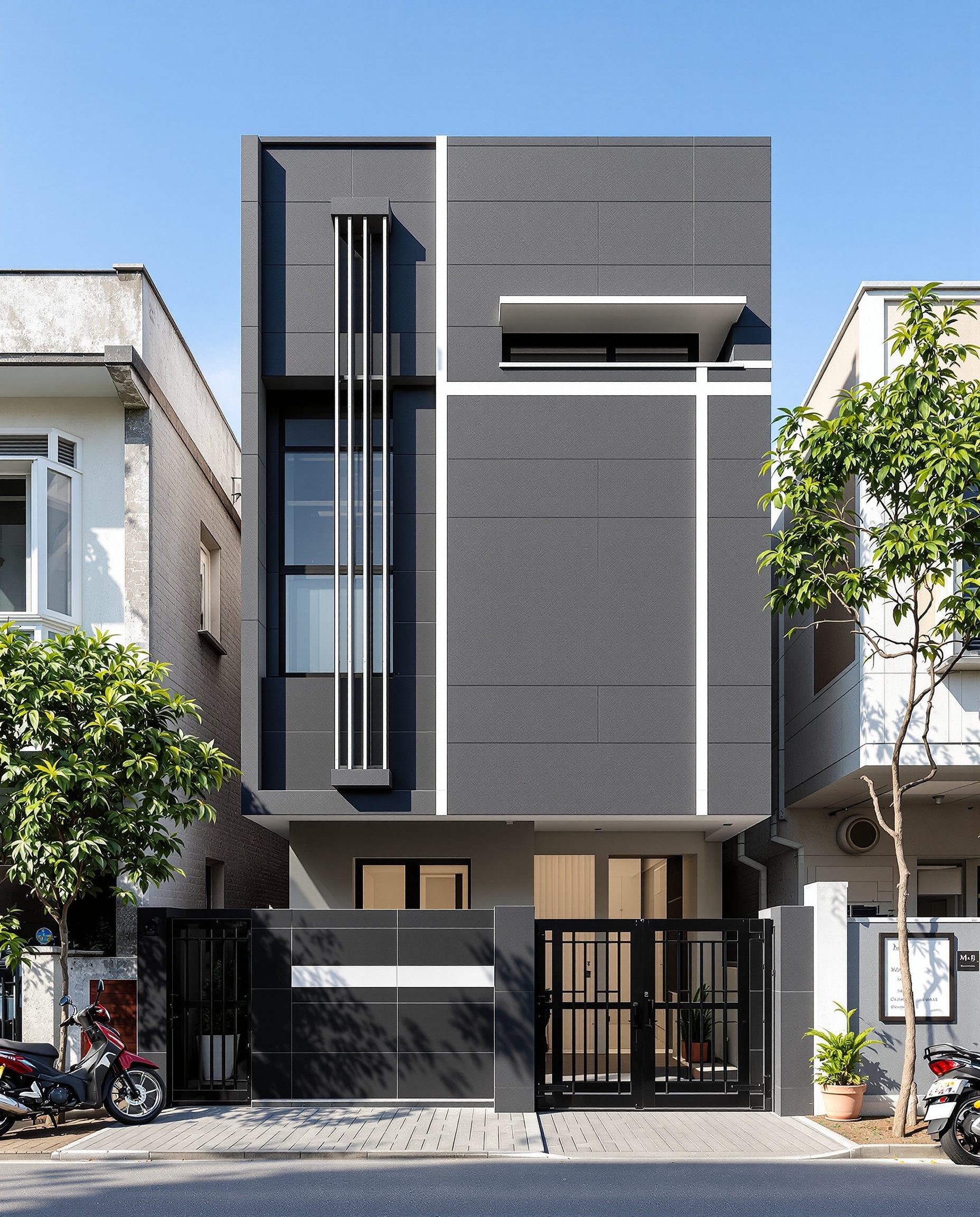 Mumbai Narrow Compact — Charcoal Minimal