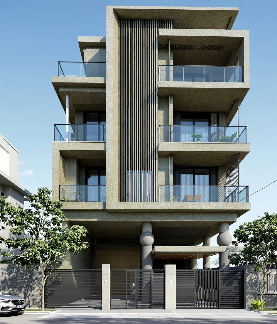 Gurgaon Contemporary Builder Floor — Sage & Brass