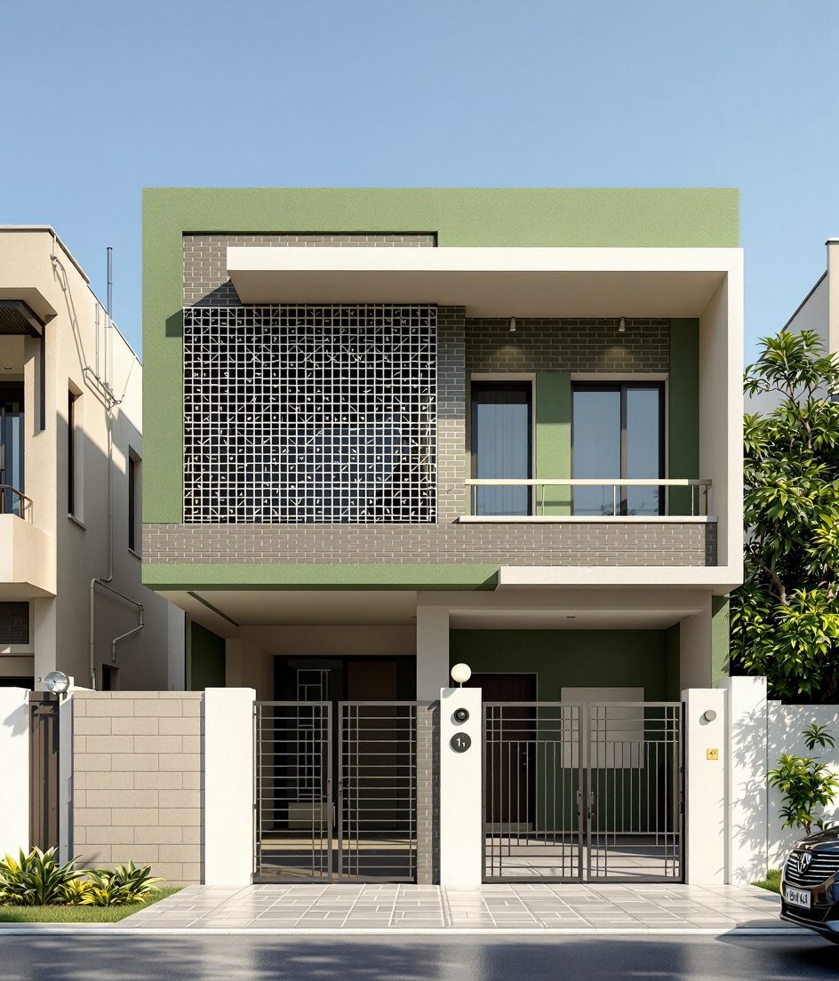 Ahmedabad Contemporary Duplex — Sage & Brass