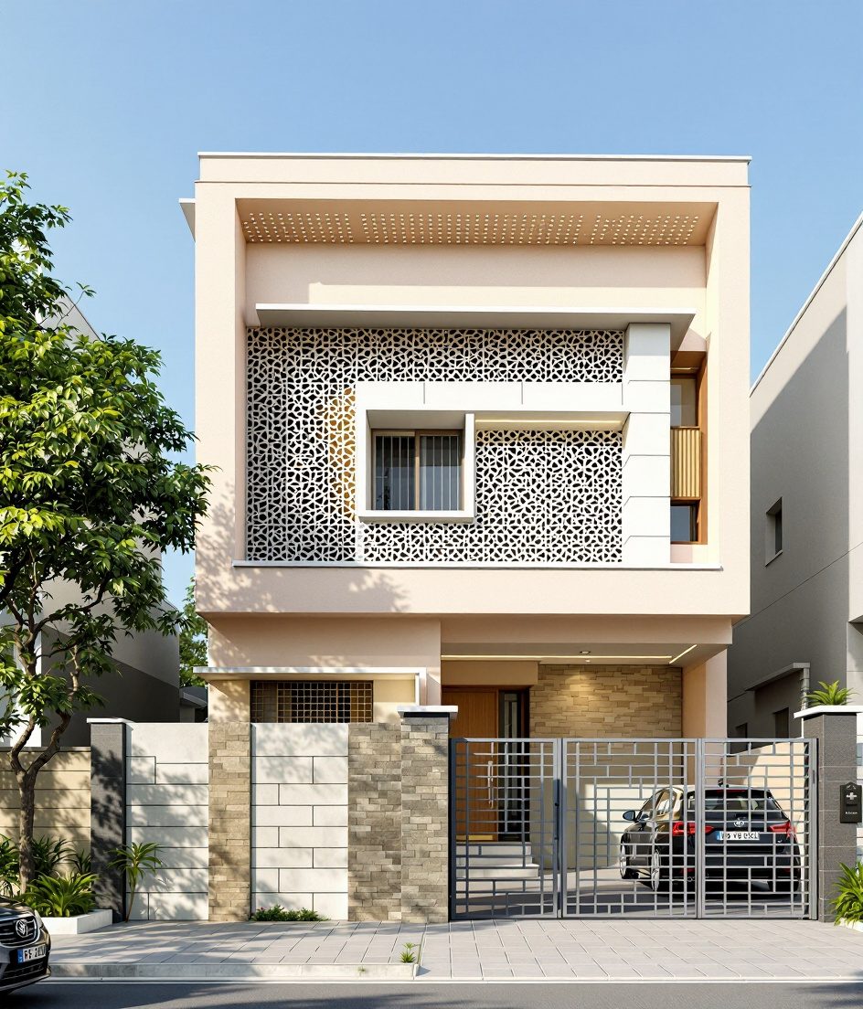 Nagpur Flat-Roof Contemporary — Warm Oak