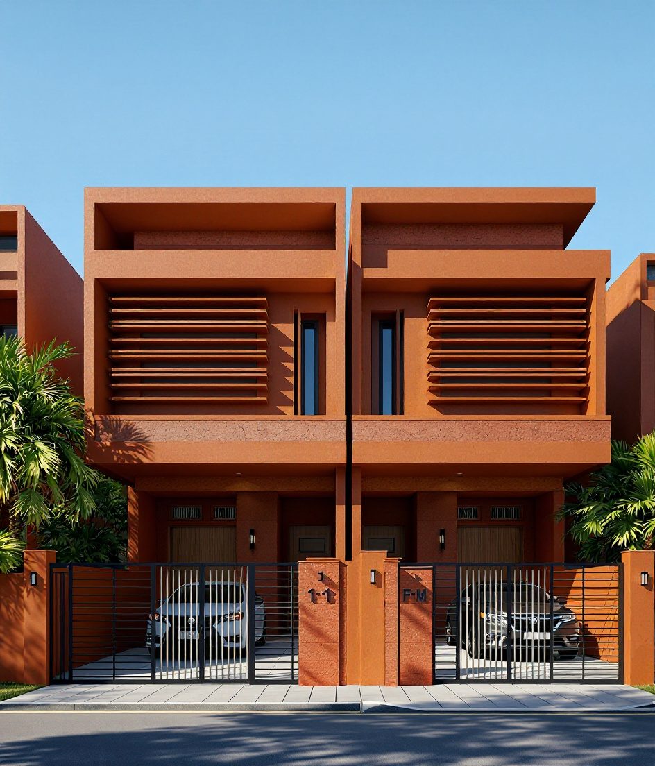 Chennai Twin House — Walnut Classic