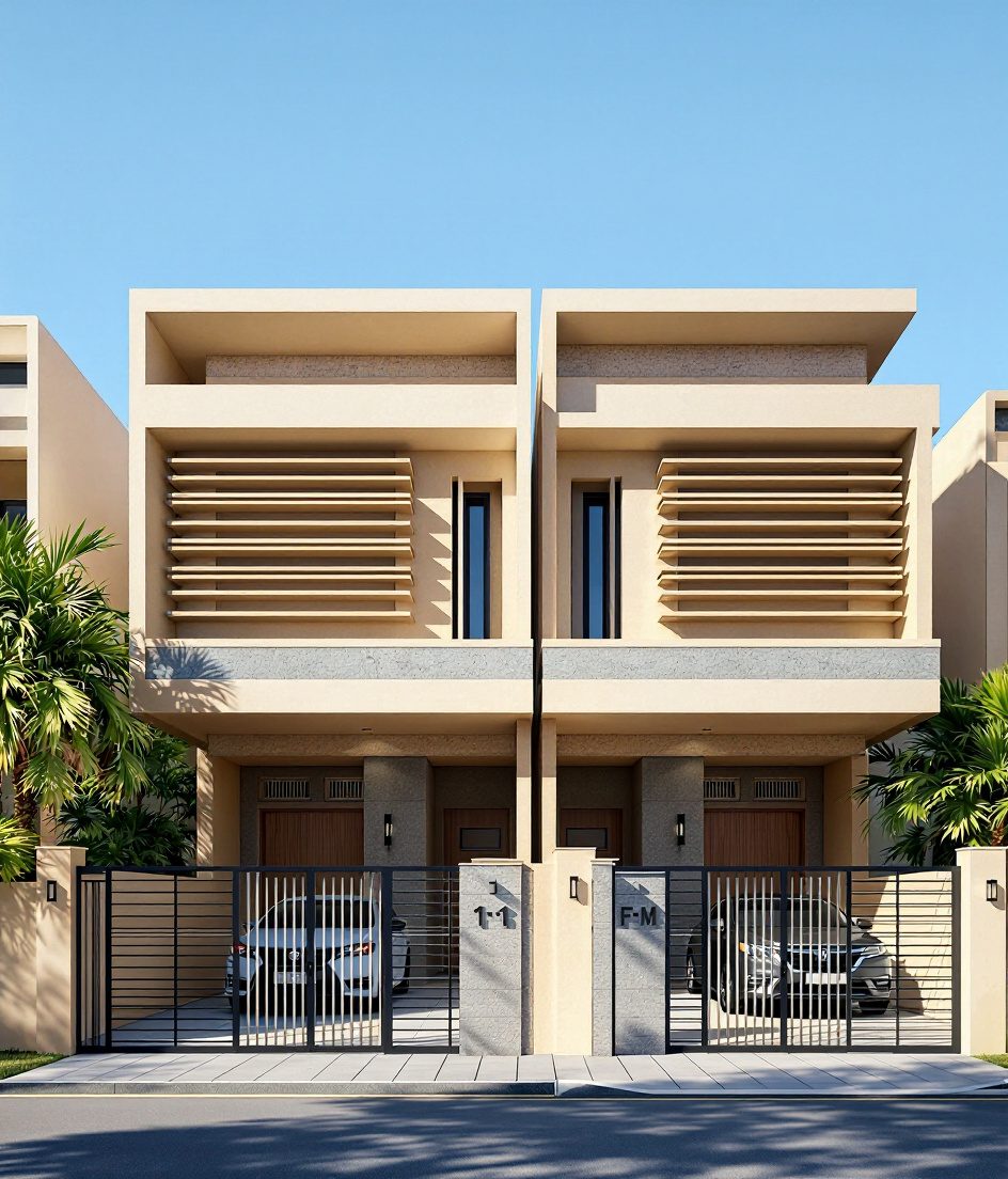 Chennai Twin House — Warm Oak