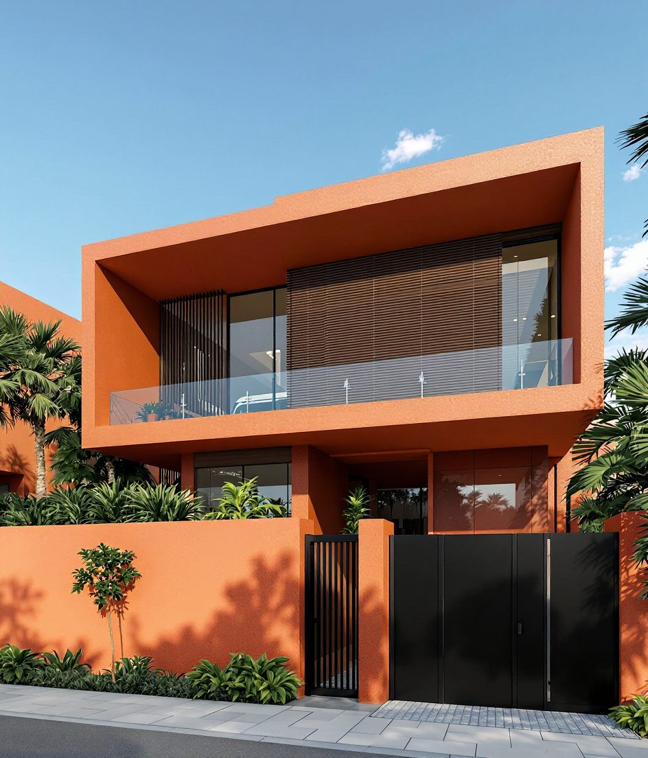Chennai ECR Luxury Villa — Walnut Classic