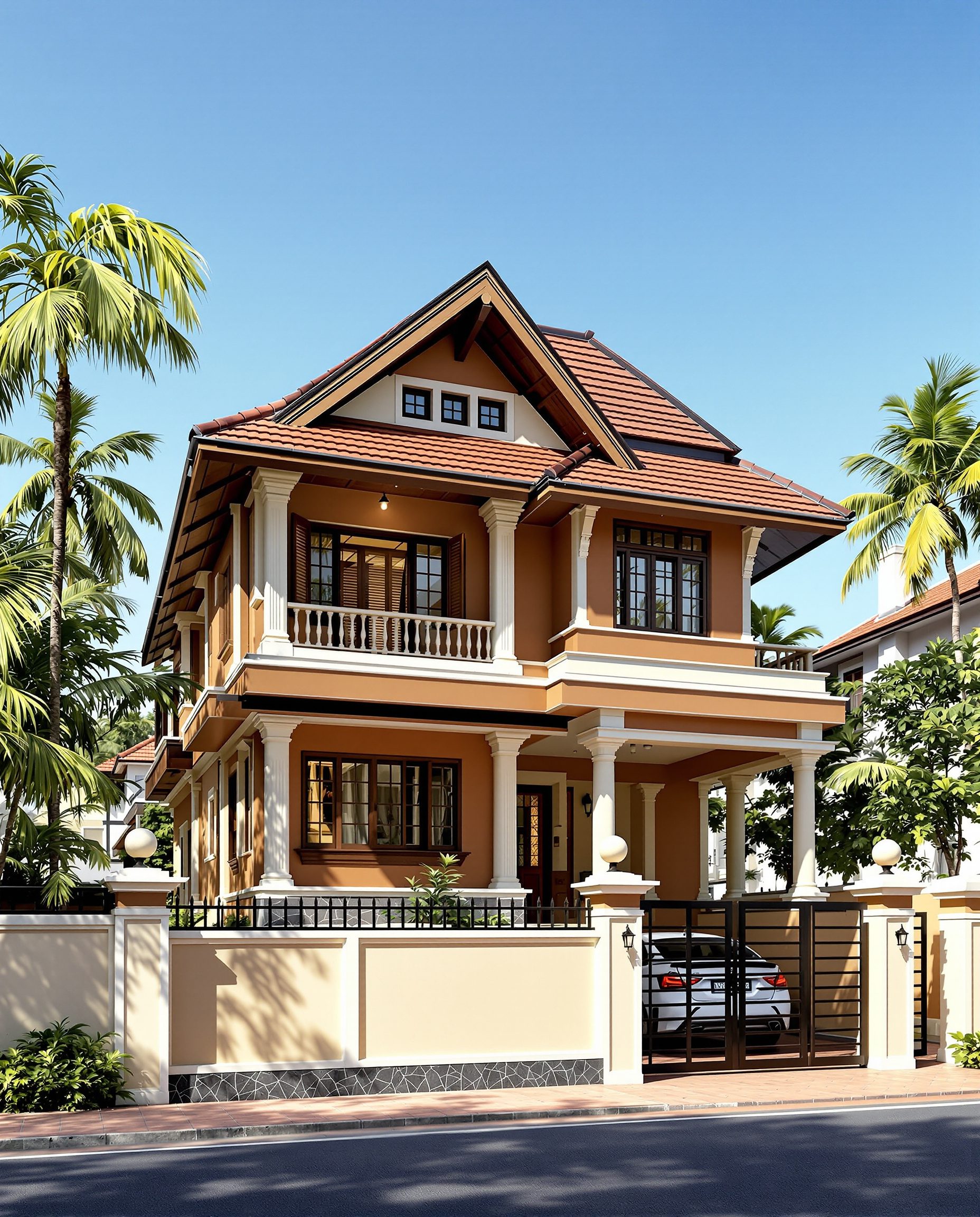 Mangalore Tiled House — Walnut Classic