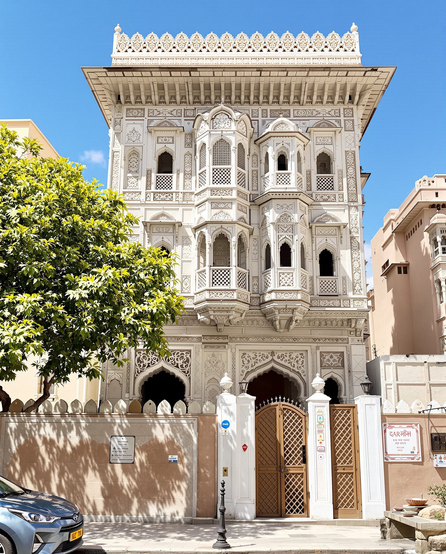 Jodhpur Marwari Haveli — White Modern