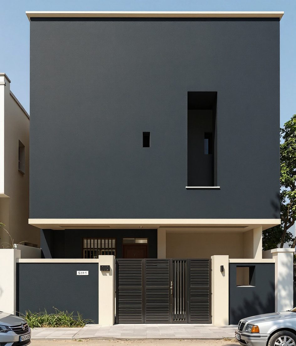 Ahmedabad Terracotta Minimalist — Charcoal Minimal