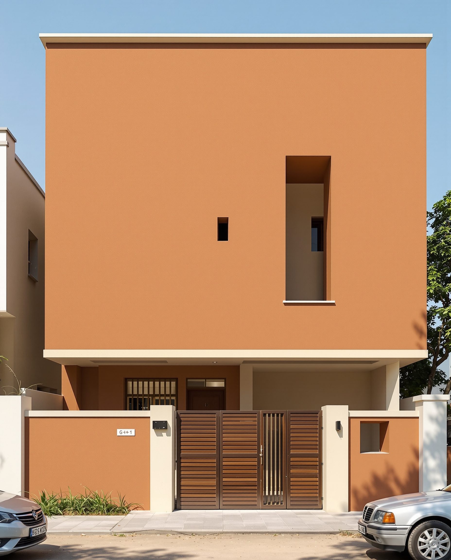 Ahmedabad Terracotta Minimalist — Walnut Classic