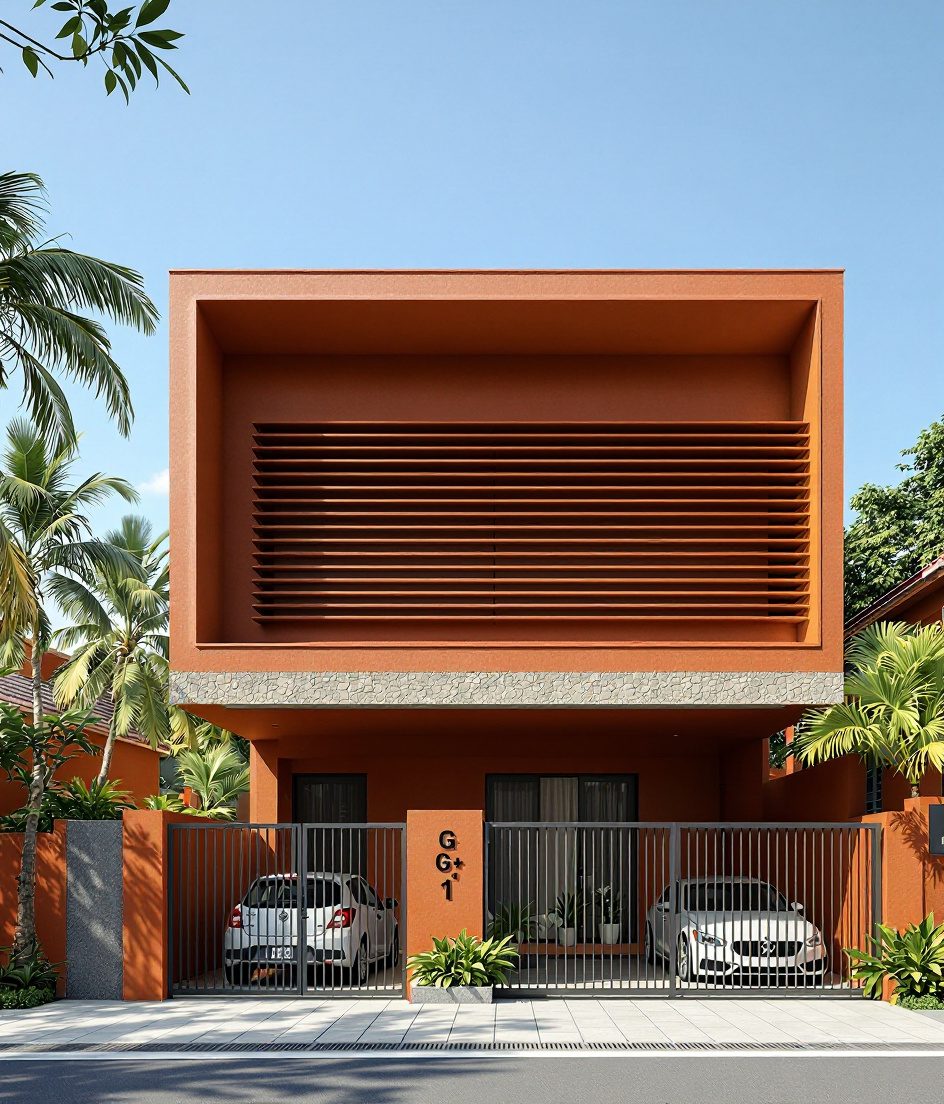 Kochi Minimalist Strip House — Walnut Classic