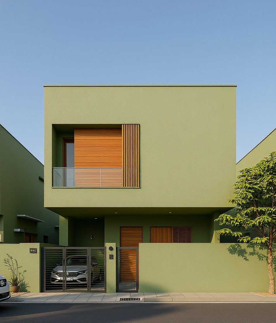 Pune Warm Minimalist — Sage & Brass