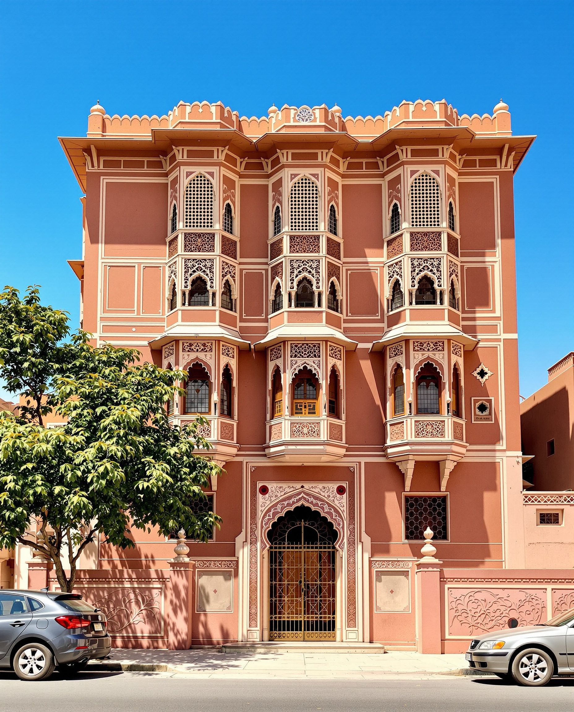 Jaipur Rajasthani Haveli — Walnut Classic
