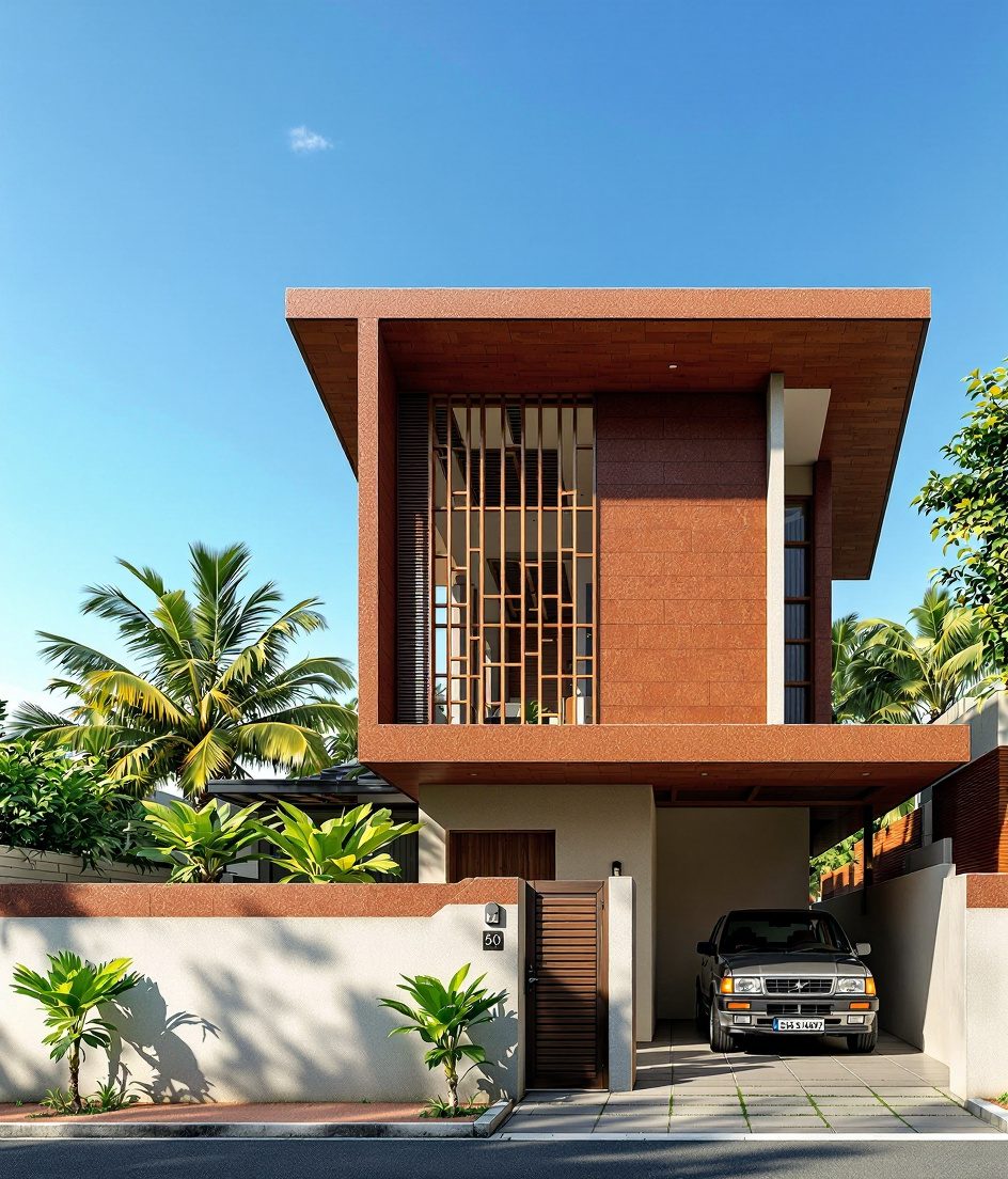 Kochi Laterite Eco House — Walnut Classic