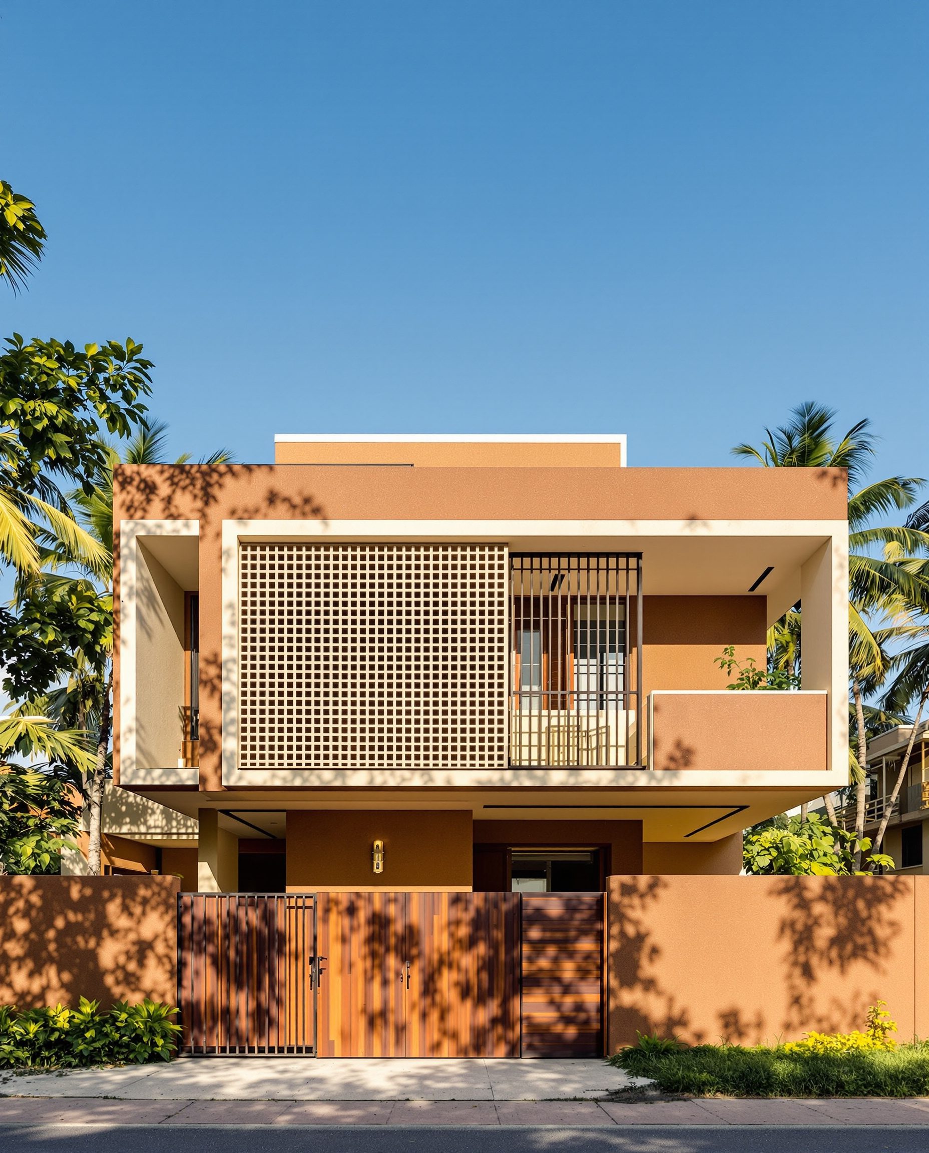 Auroville Earth House — Walnut Classic