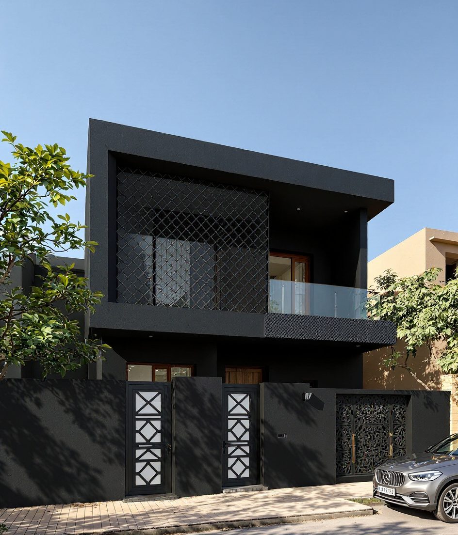 Jaipur Passive Eco House — Charcoal Minimal
