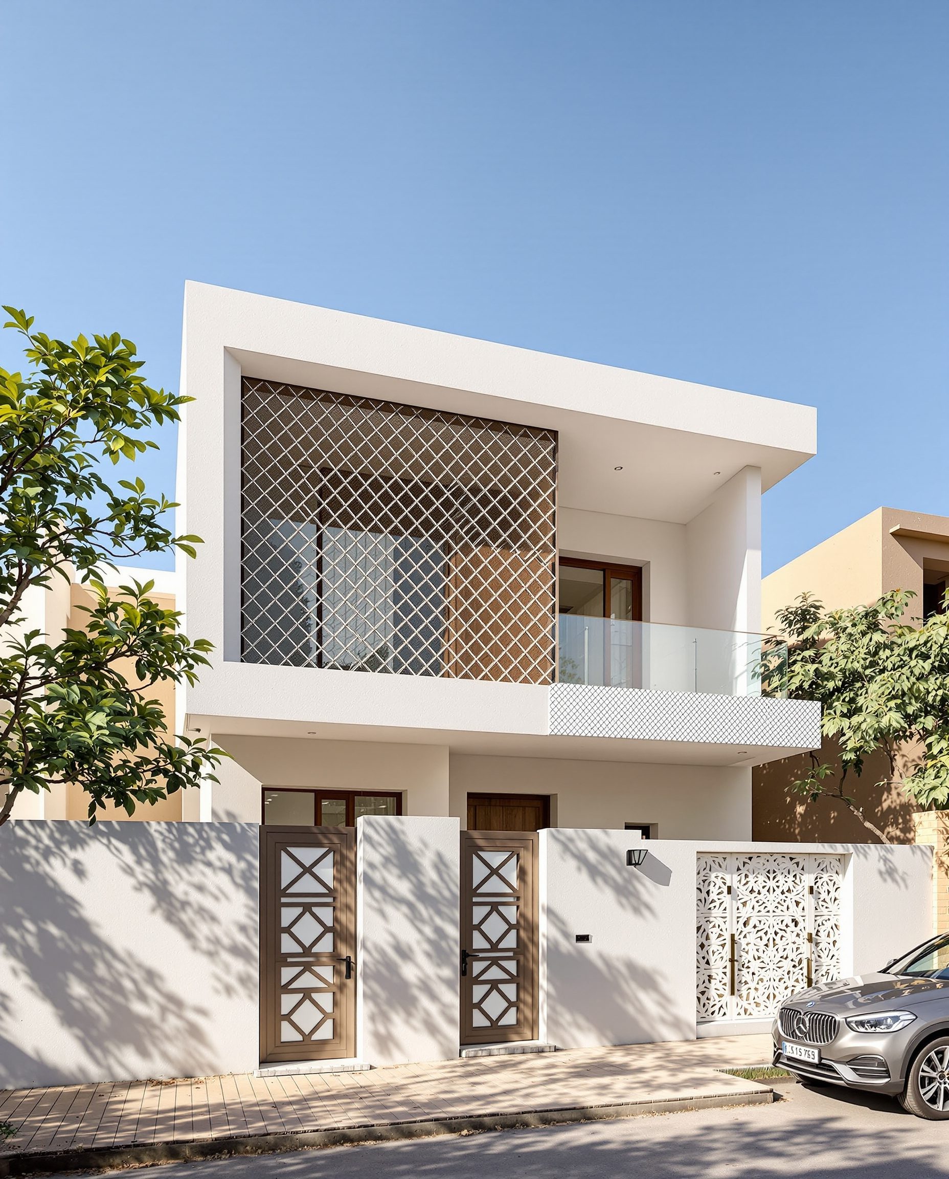Jaipur Passive Eco House — White Modern