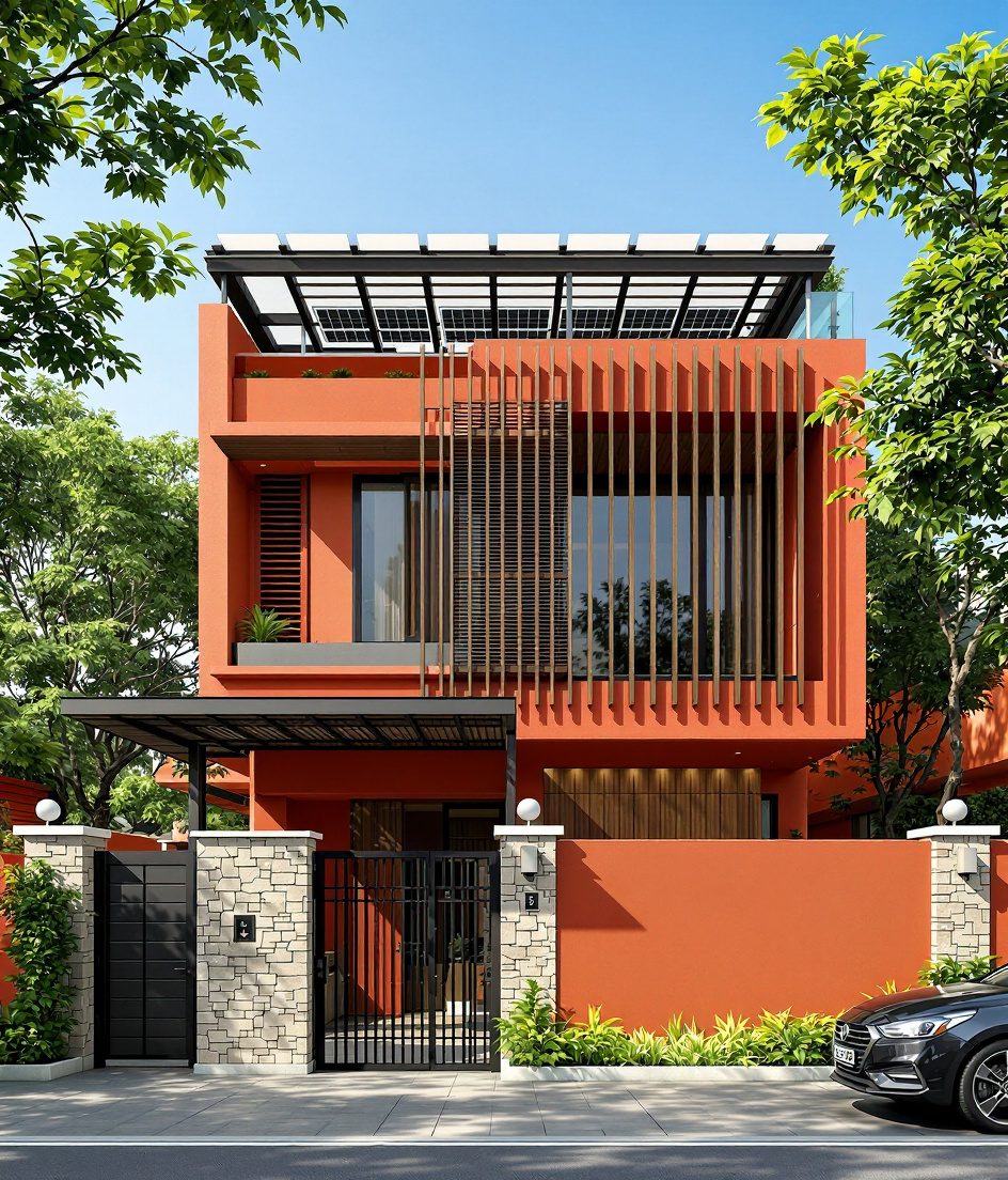 Bangalore Solar Villa — Walnut Classic