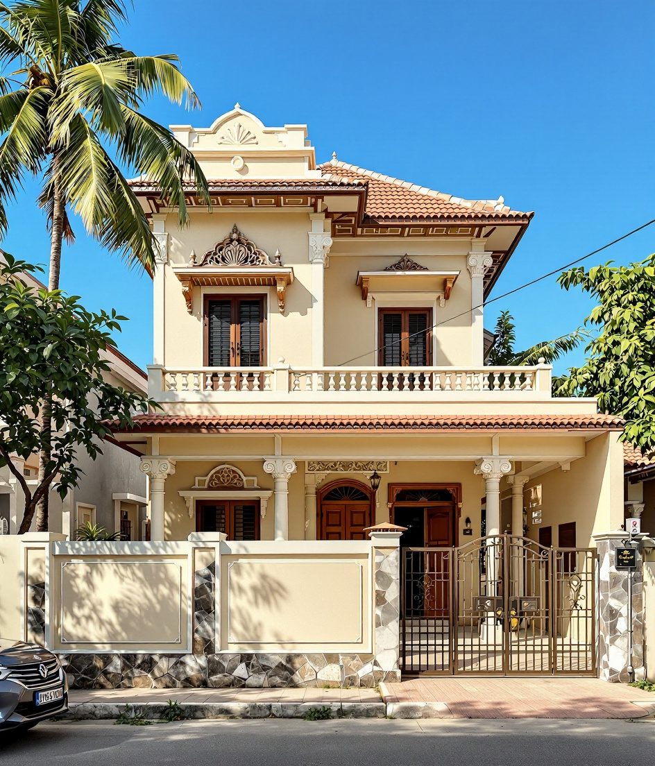 Madurai Tamil House — Warm Oak