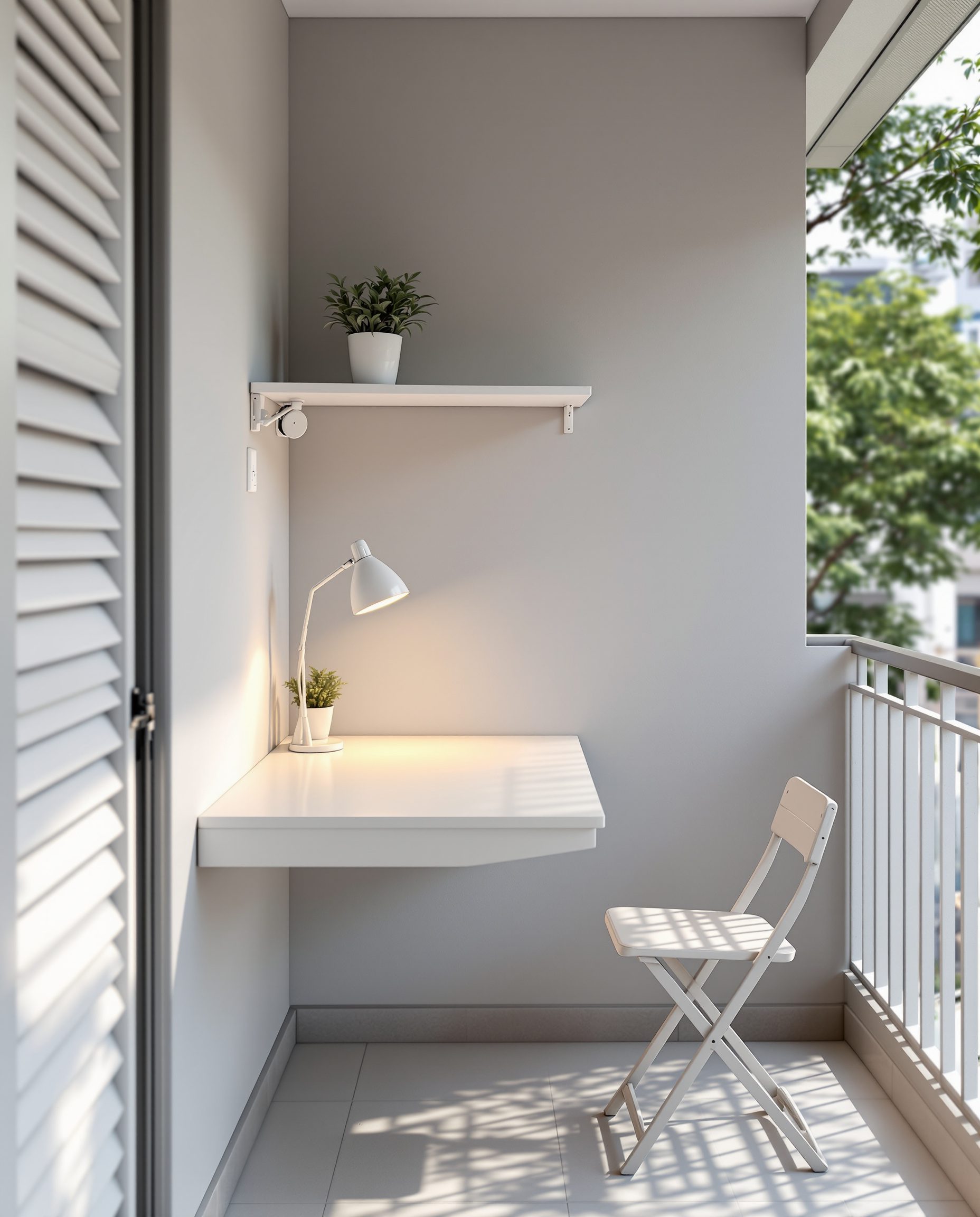 Balcony Edge Foldaway Desk