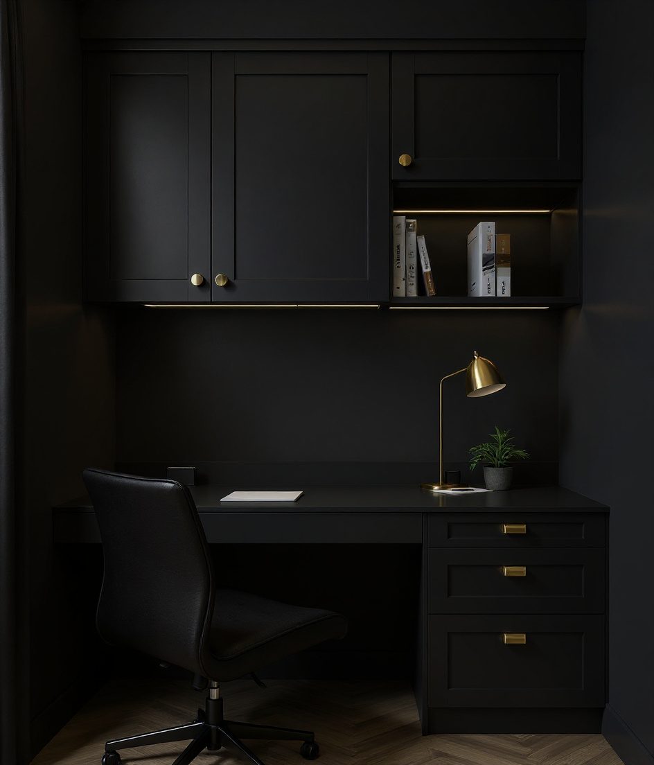 Compact 3BHK Study Cabin — Charcoal Minimal