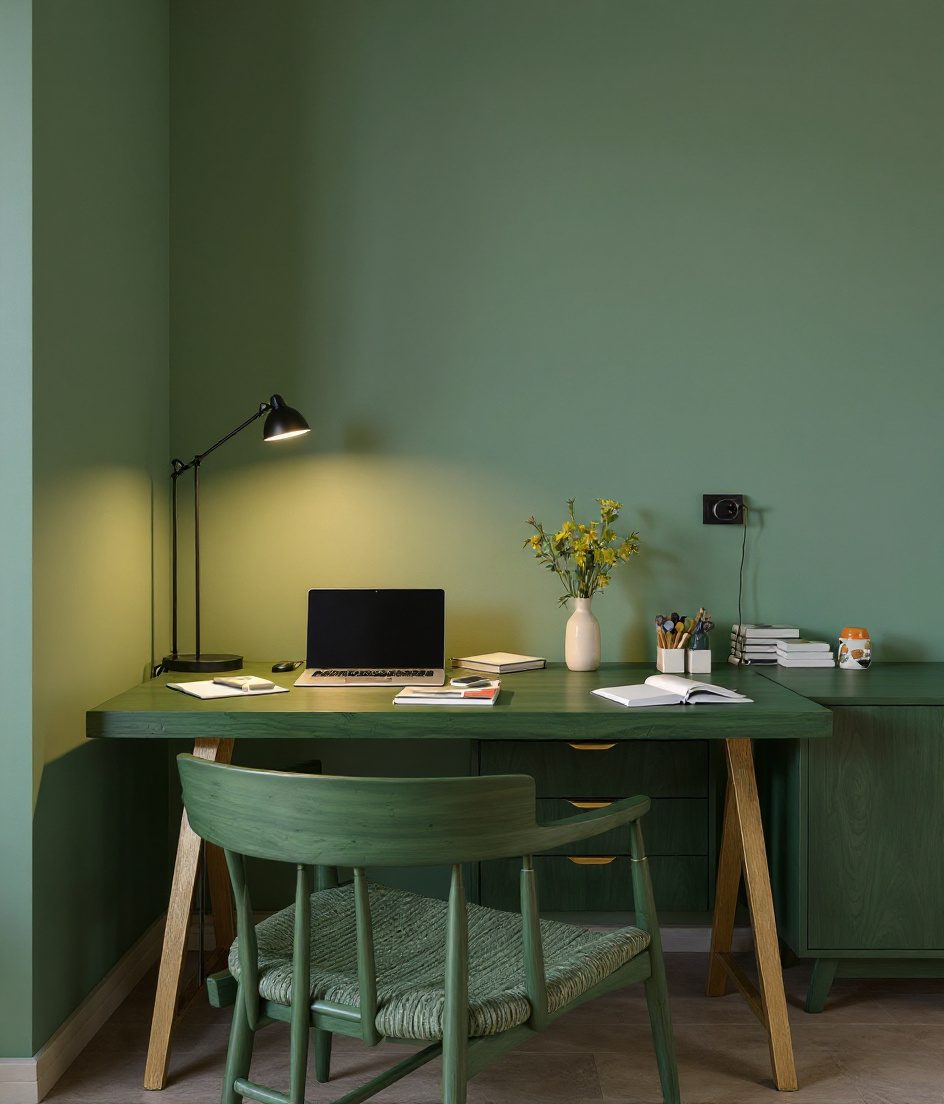 Dining Table Flex Work Zone — Sage & Brass