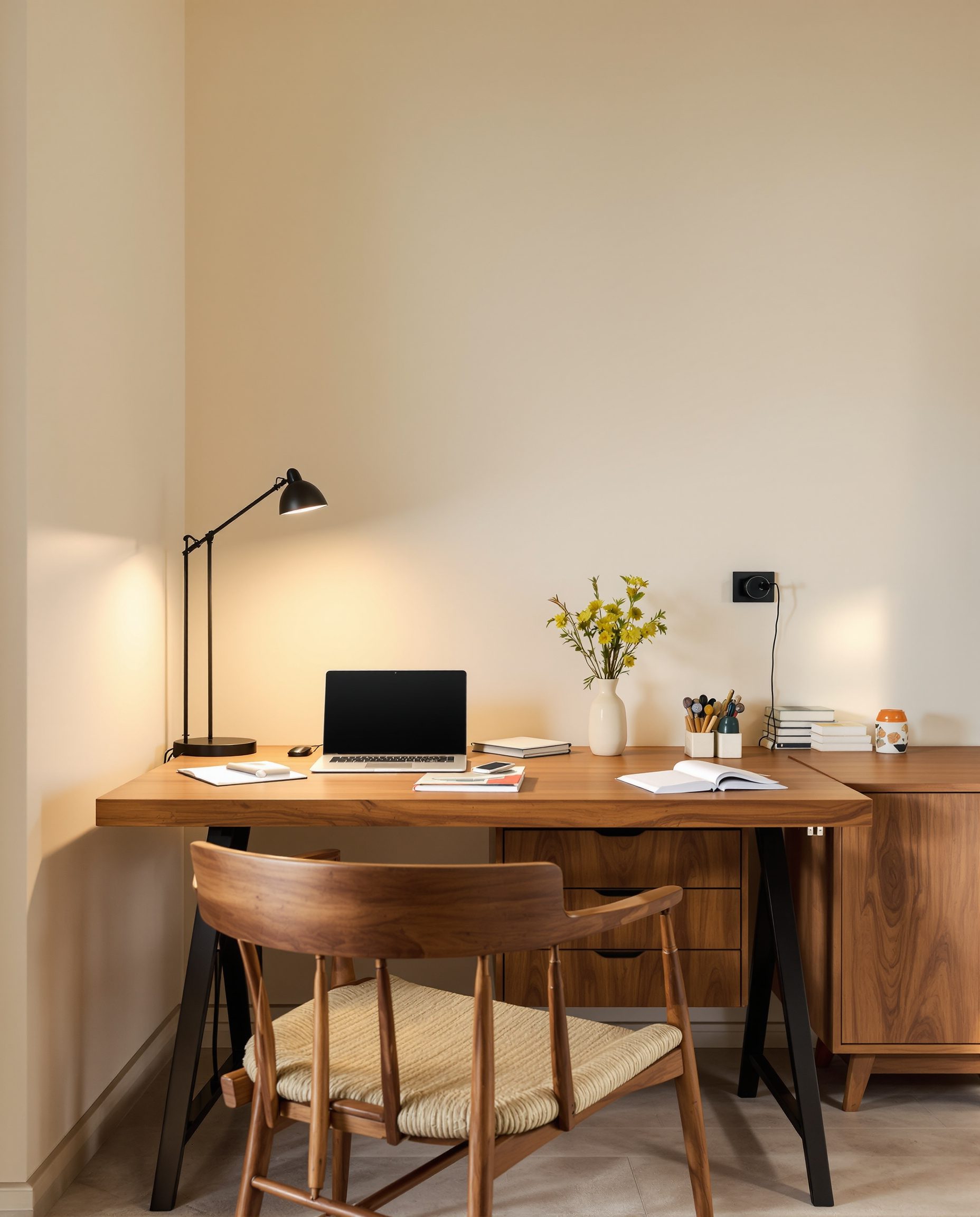 Dining Table Flex Work Zone — Walnut Classic